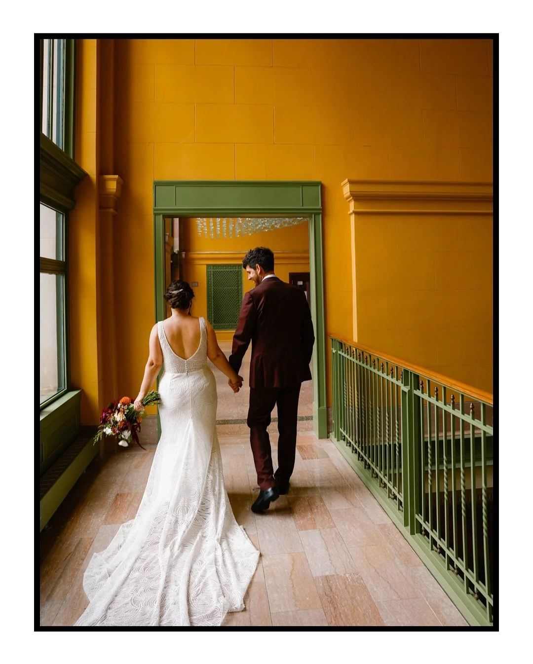 a wedding at the train station 🚂 Luke and Kaity have been together so long, they had the best time getting their favorite people in one room together. Was so special to capture their day, and at the iconic venue,  @uniondepot 💖