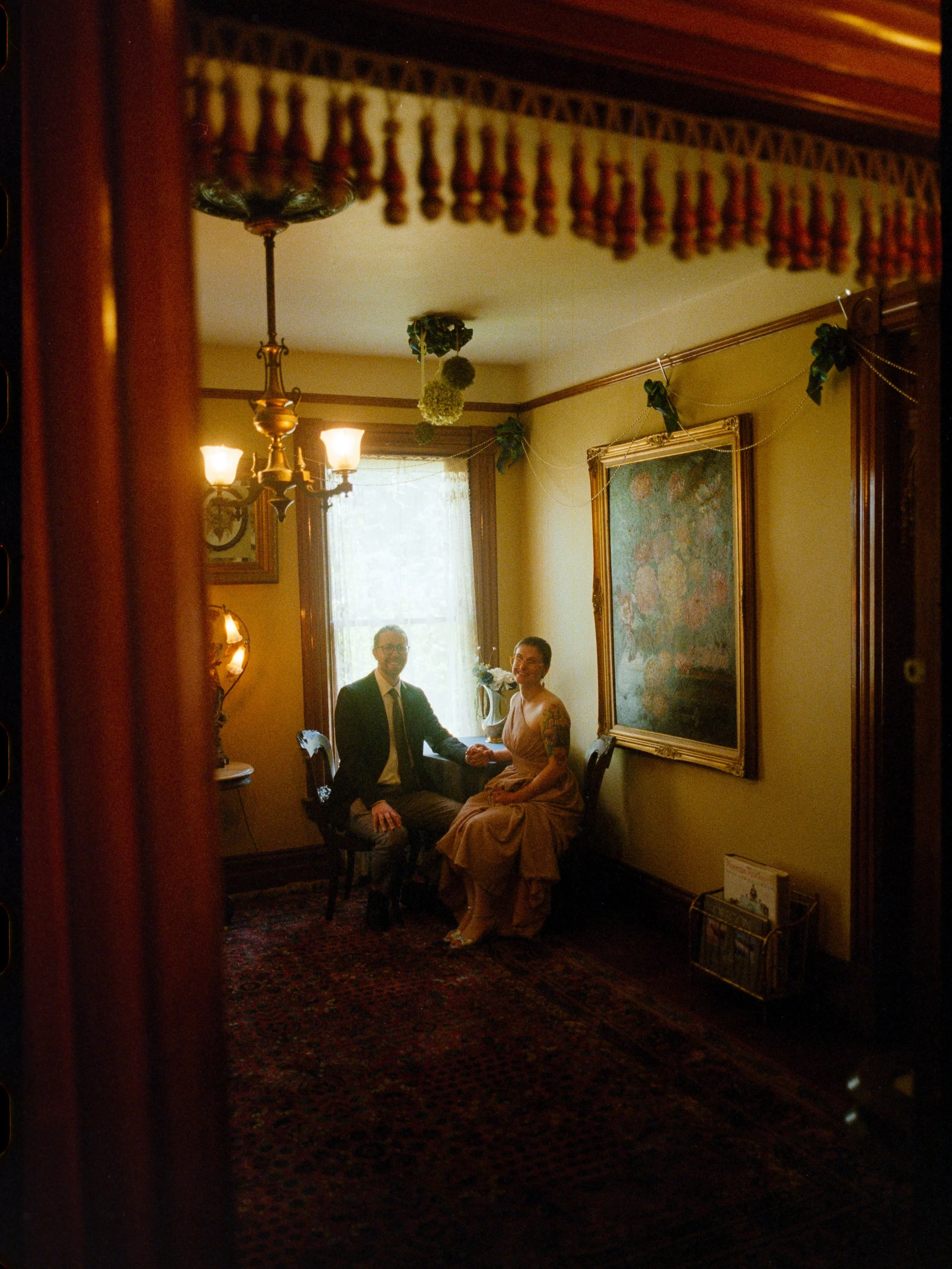 Abe and Cory at the lovely  @victorianbelleweddings on film 🎞️

Associate shot by @douglasrhall
