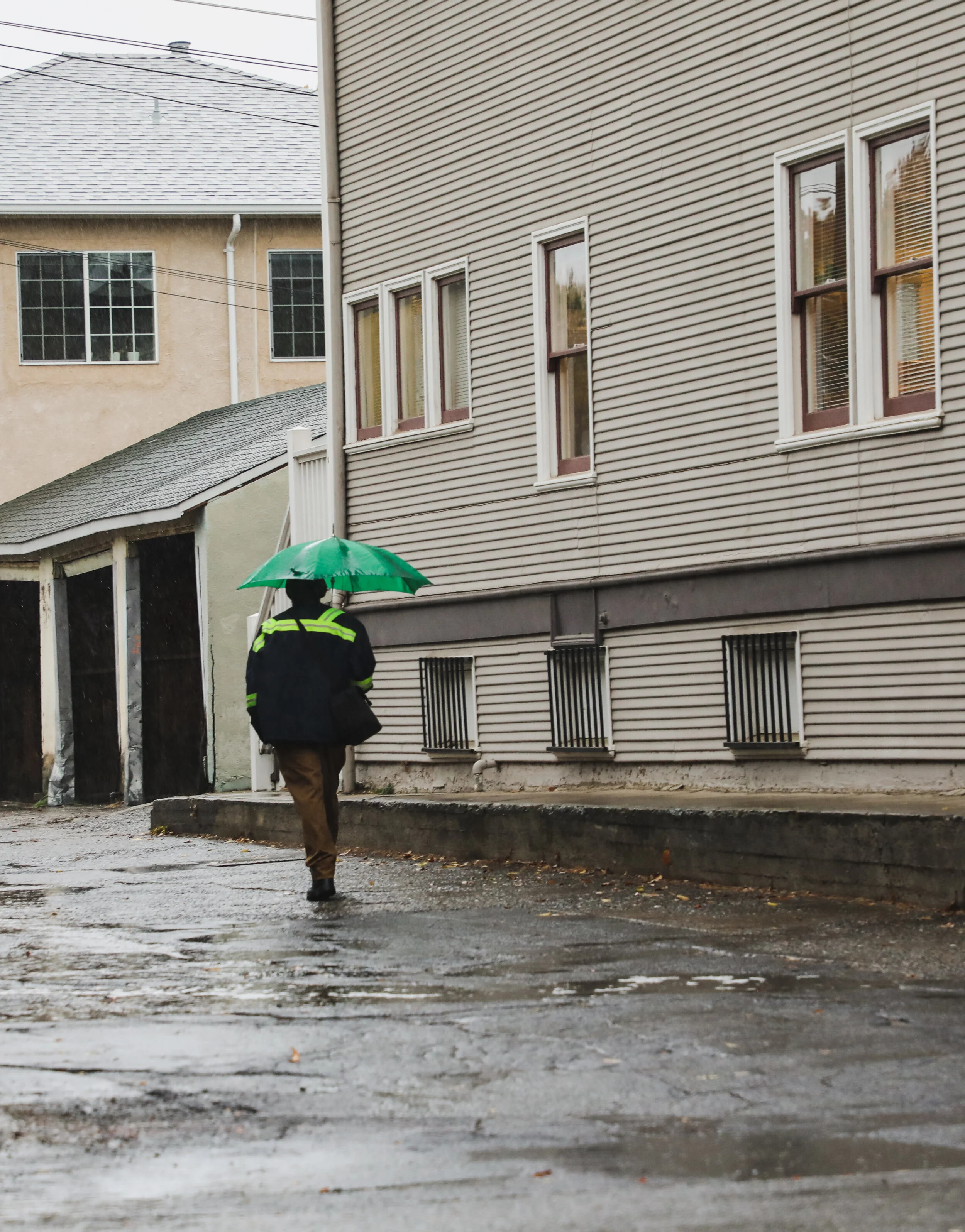 Weather A passerby walks on as the first big rain of the fall hits Sacramento, Ca. Photo taken by: Sarah Hussey