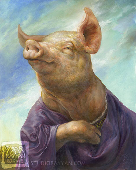 Pig in Purple
