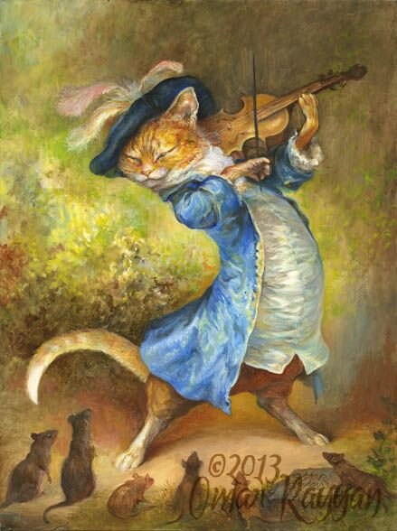 Cat with Fiddle