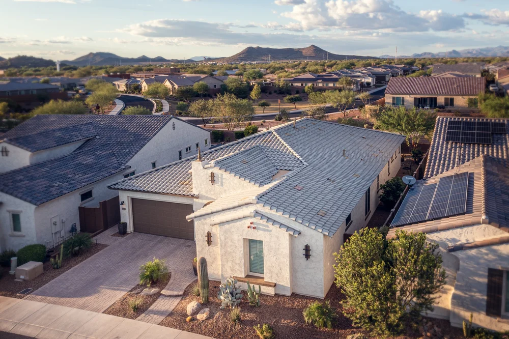Aerial real estate photo of an Arizona home by AM Visuals