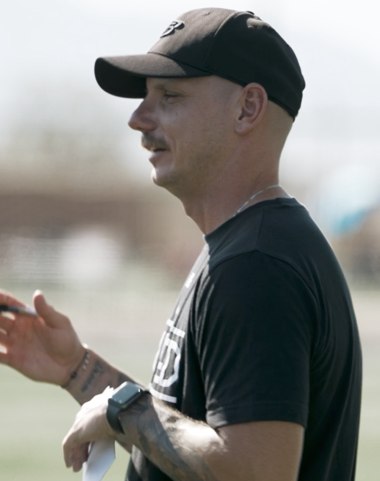 Youth soccer coach interview, vertical social video by AM Visuals