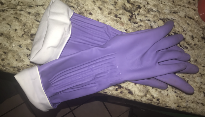 My dish washing gloves whose brand I can’t recall.