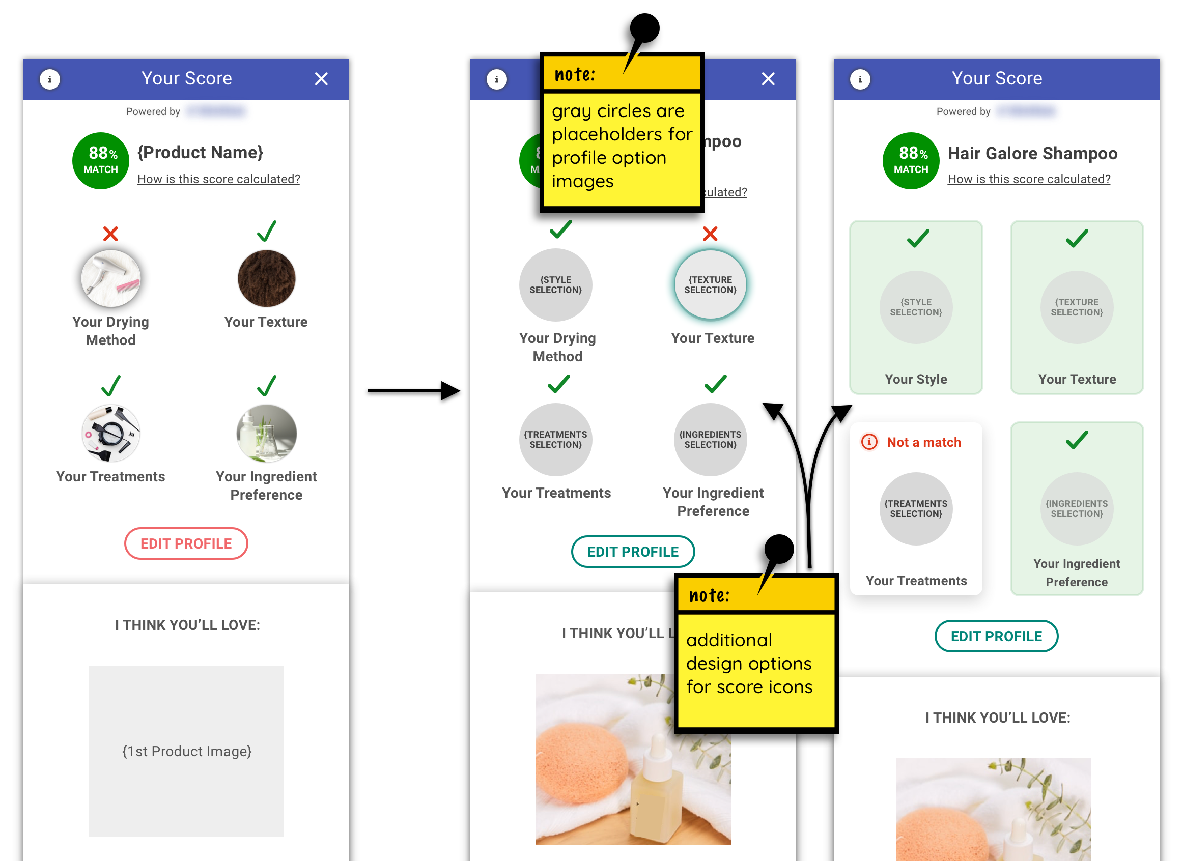 Examples of the tested icon redesigns.