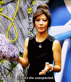 GIF of woman saying, “Expect the unexpected.” (credit: tumblr.com)