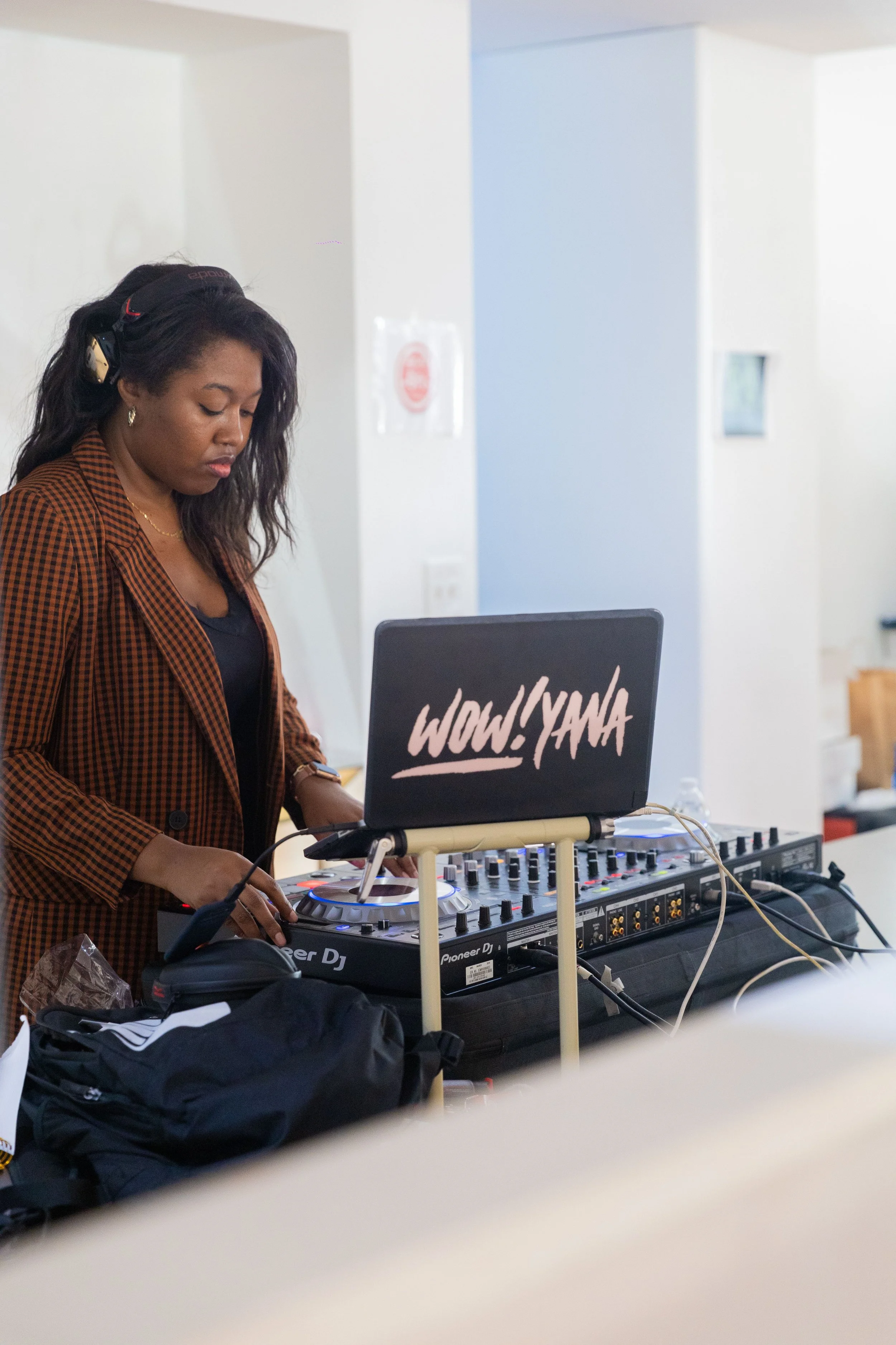 DJ WOW!YANA booth photo at POC Pop Up ATL