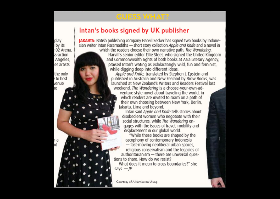 Two-book deal with Harvill Secker