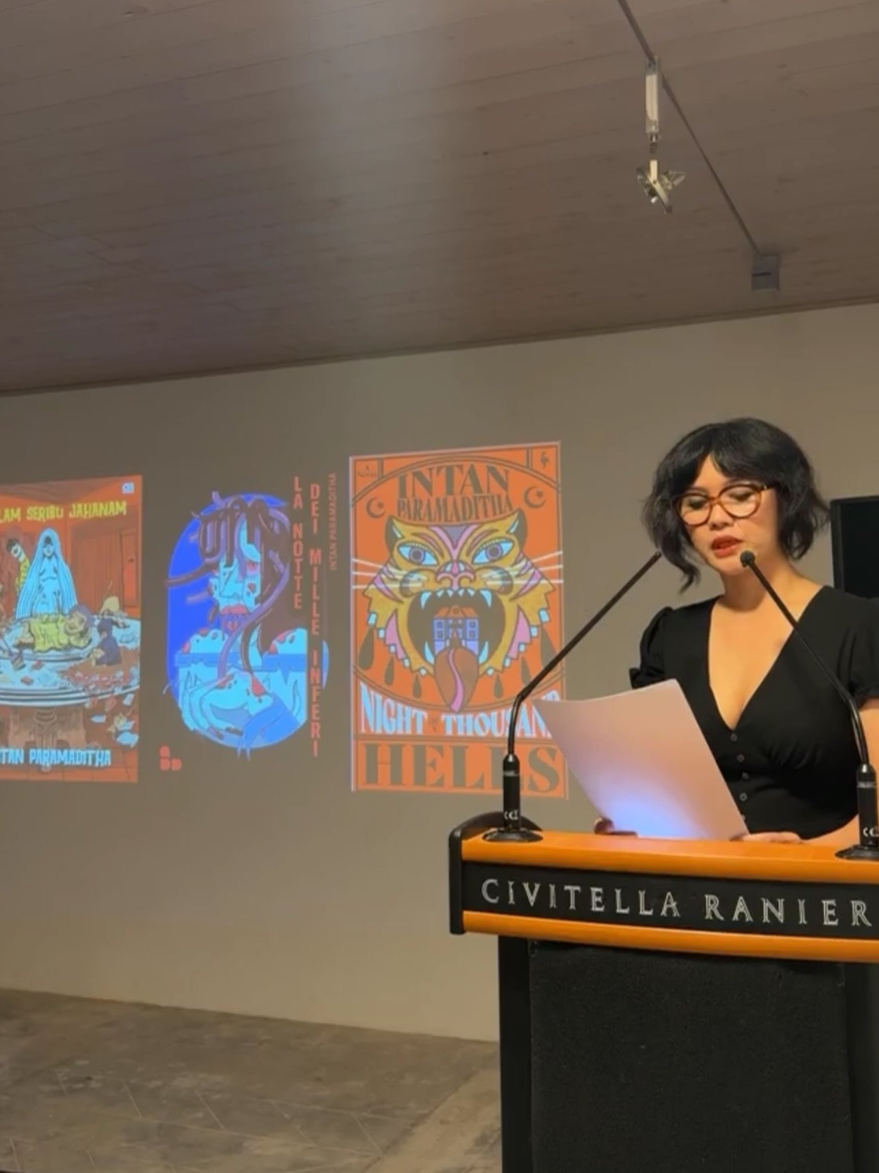 CIVITELLA RANIERI
Writing Fellow, June&ndash;July 2026 &middot; Umbertide, Umbria

Since June 15 I have been in residence at Civitella Ranieri as a Writing Fellow.

On my very first evening, I gave a brief presentation together with a remarkable grou