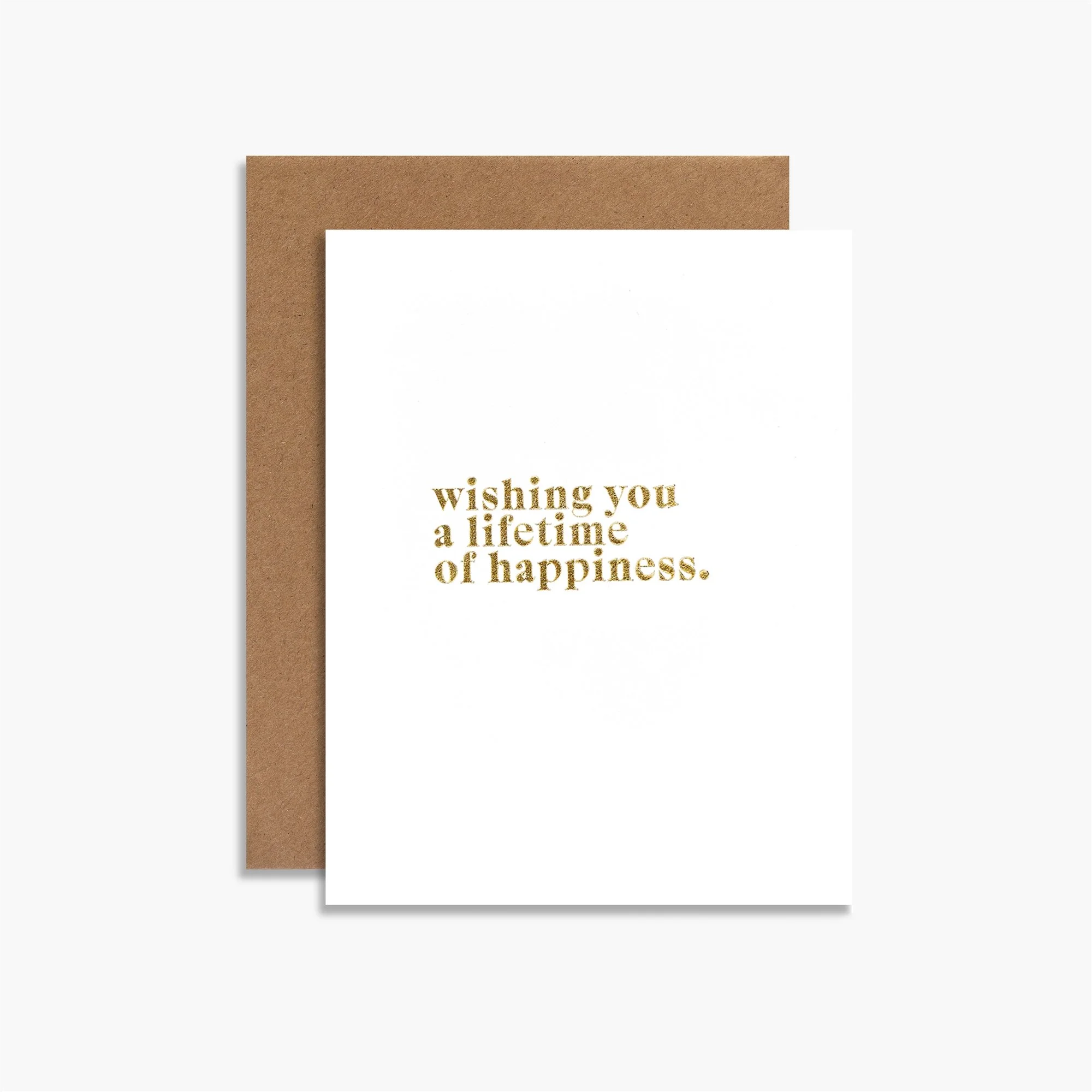 wishing you a lifetime of happiness