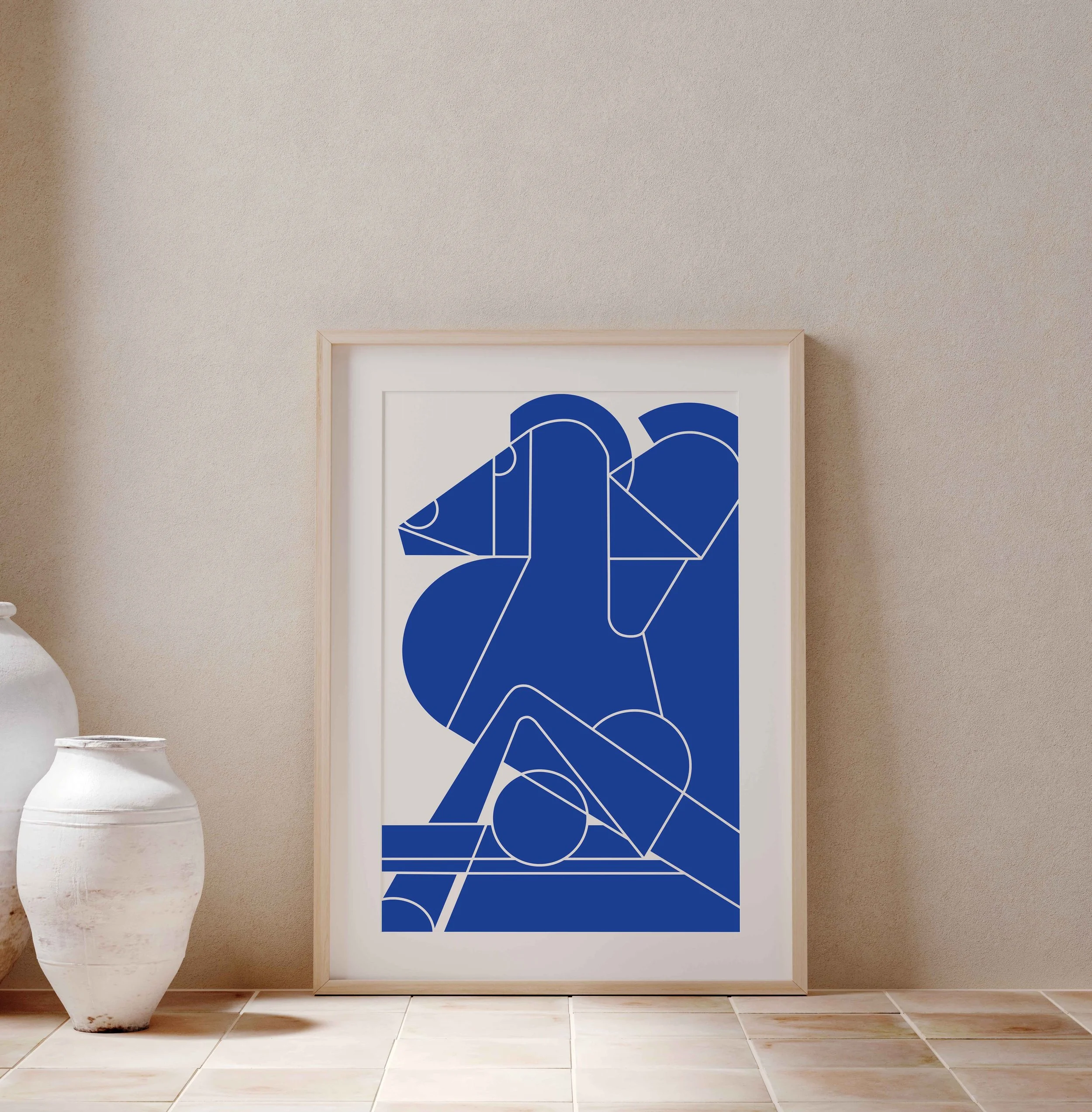 RUNNING IN KOCHYLAS GEOMETRIC PRINTABLE ART INSTANT DOWNLOAD 50x70