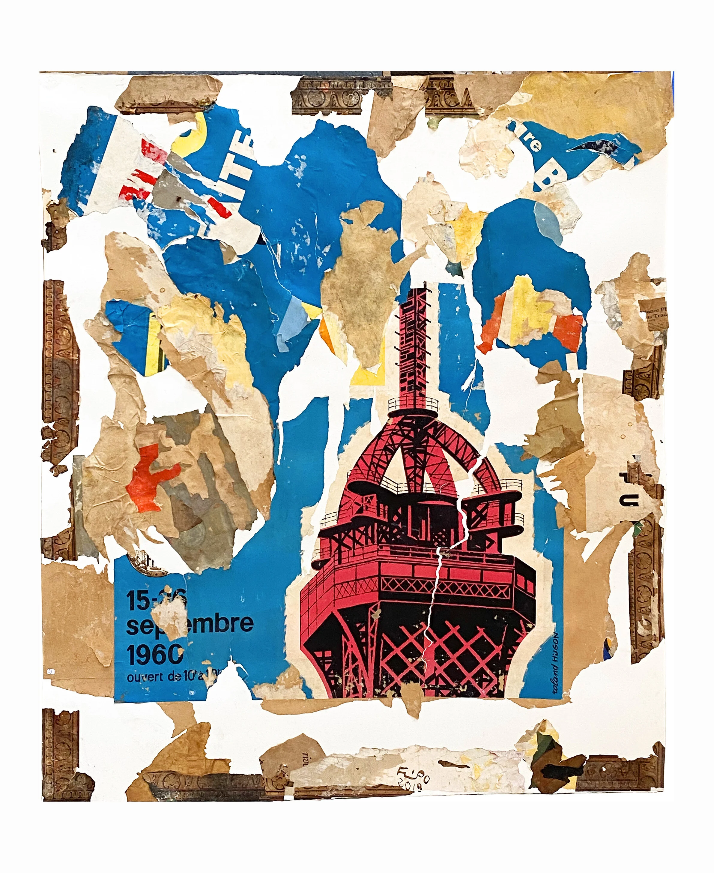 Tour Eiffel_1960_2019_160x159cm_Technique mixte sur papier.jpg