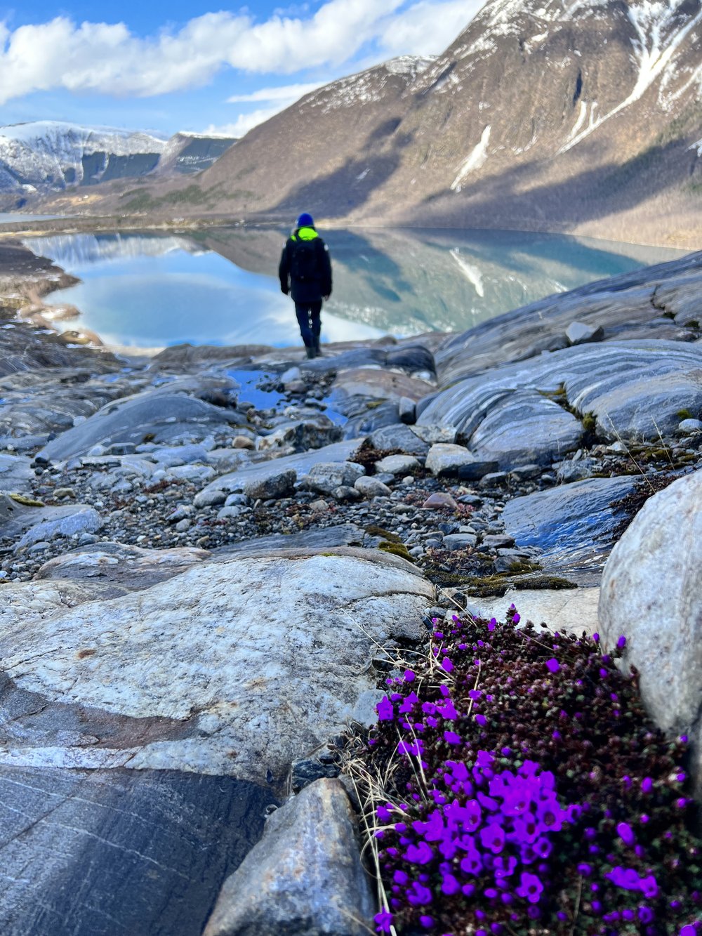  Natural lakes and pools on our way on top of Svartisen glacier. ©Belén Garcia Ovide 