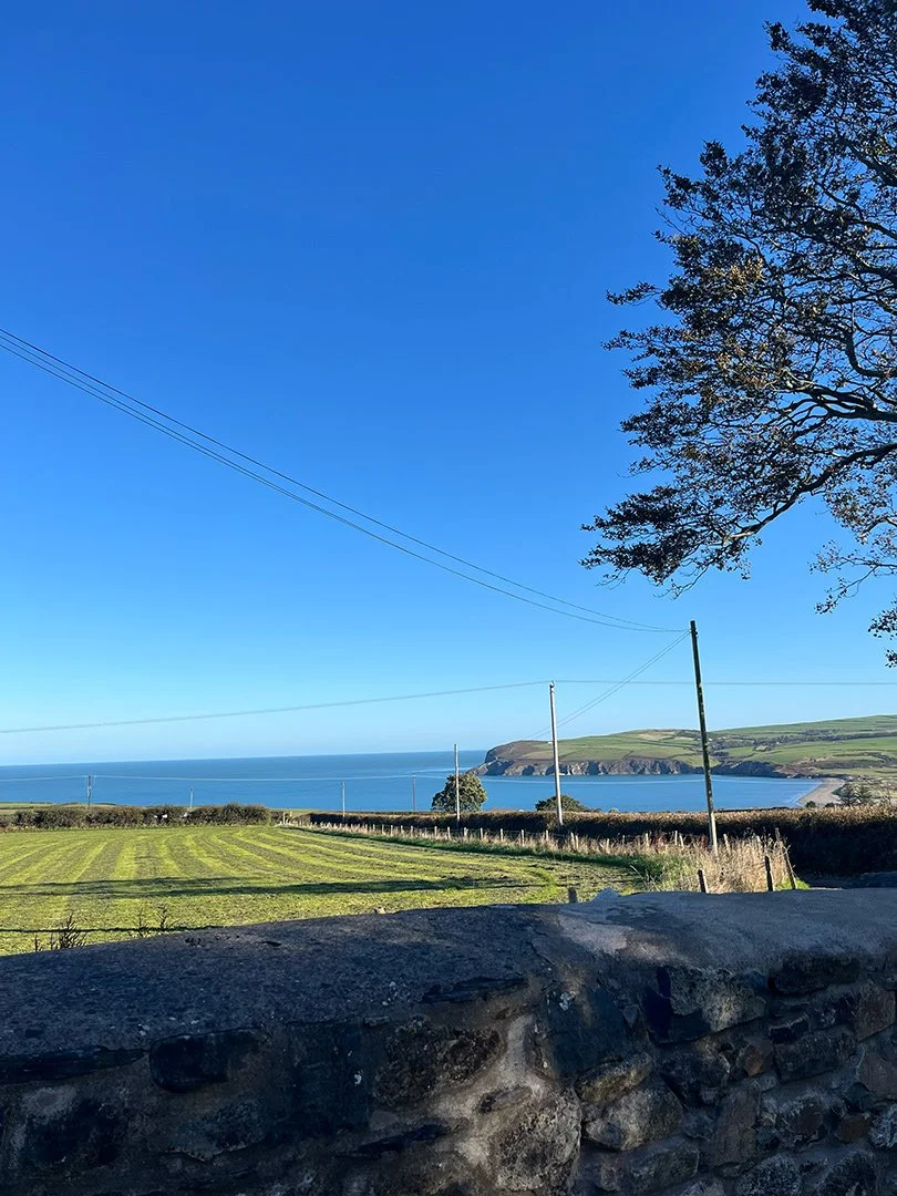 Welsh coastal views from the retreat. ©Mikaela Loach