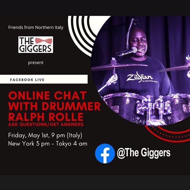 I'm going to be on a live chat with my friends and band from Northern Italy, The Giggers, today, May 1, at 3pm Eastern Standard Time. Tune in on Facebook Live. Go to The Giggers band page by clicking on the words The Giggers above or type in the sear