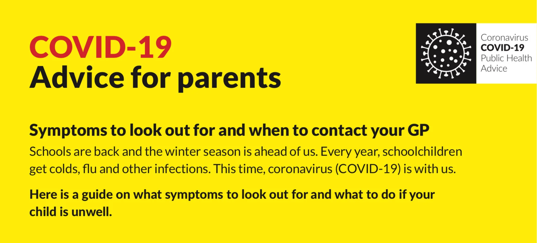 COVID-19 Advice for Parents