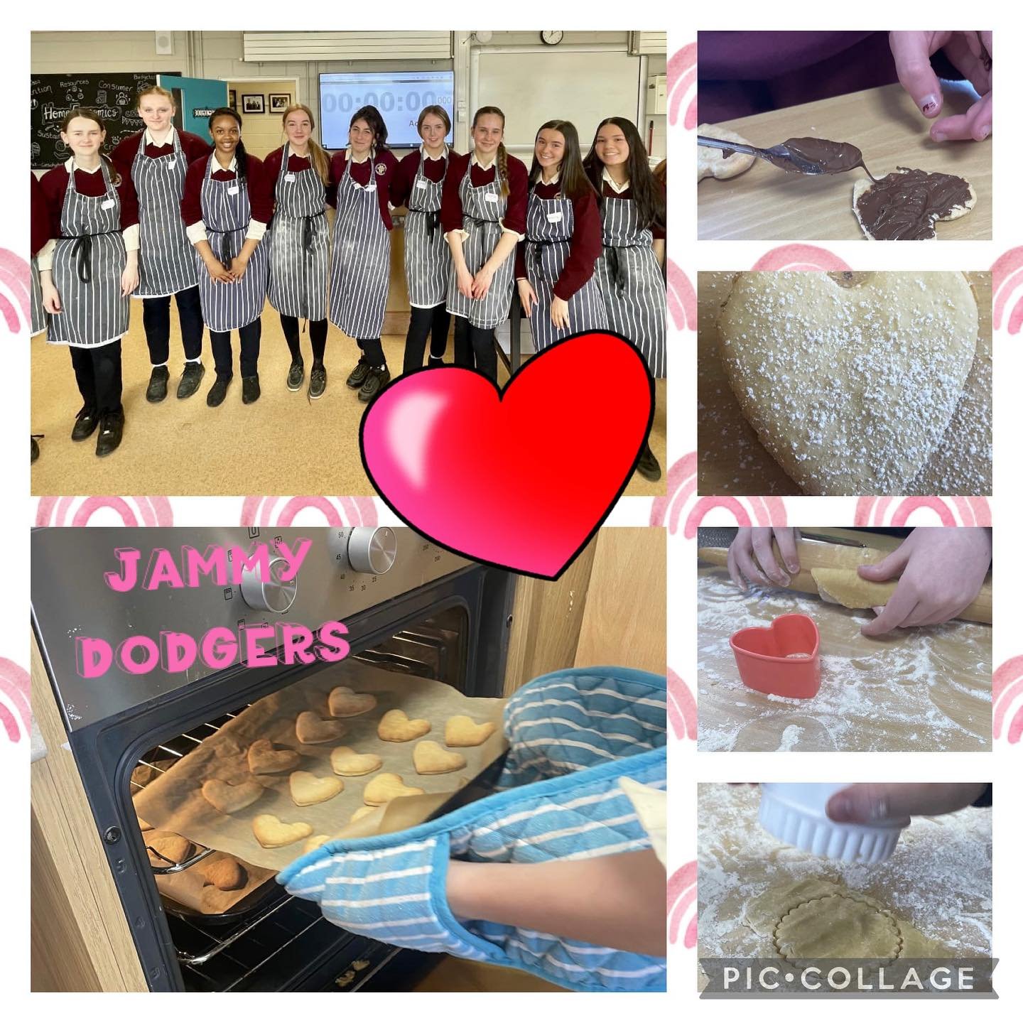 😃SCHOOL IN ACTION DAY 😃Some more photos of activities the local 5th class students enjoyed at Pres yesterday. 

They baked Jammy Dodgers in the Home Ec room, learned how to use the microscope in the Science lab, practiced artistic symmetry in the A