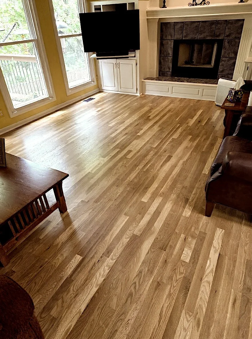 Refinished & Extended White Oak Floor