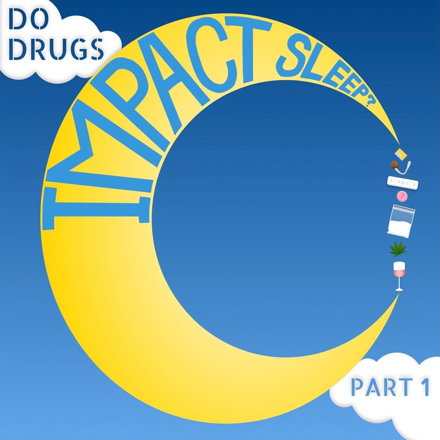 DO DRUGS IMPACT SLEEP❓💤
&bull;
🌛🌿Low doses of Cannabis in infrequent users makes it easier to fall asleep quicker, but decreases the user&rsquo;s time in REM sleep. REM is when the brain recharges itself and when dreams occur. Since this process i