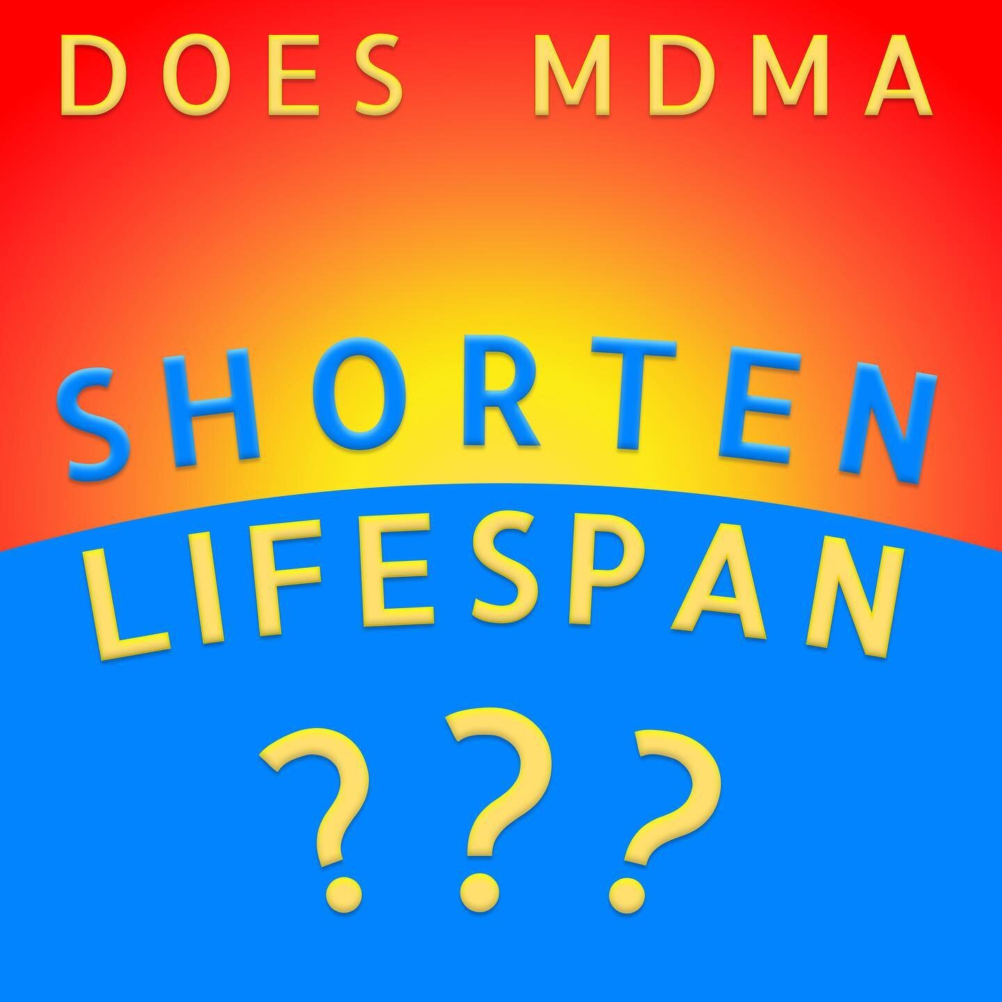 DOES MDMA USE SHORTEN LIFESPAN❓ 
&bull;
💊🧠MDMA, aka Ecstasy or Molly, is an amphetamine that works by drastically increasing serotonin&rsquo;s&nbsp;&nbsp;concentration in the brain. As a result, low dose users may experience impairments in memory, 