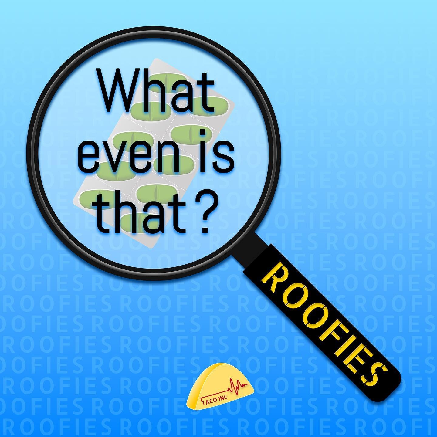 What even is that⁉️ Roofies❗️
&bull;
🛌💊Flunitrazepam is the generic name for Rohypnol, aka &ldquo;Roofies.&rdquo; Roofies are in the benzodiazepine class of drugs, meaning they&rsquo;re depressants that create feelings of relaxation. Roofies are al