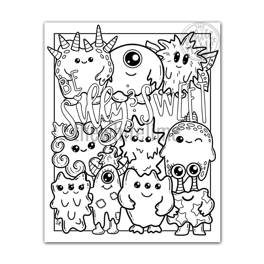 Build Your Own Monster - Free Printable Coloring Page for Kids