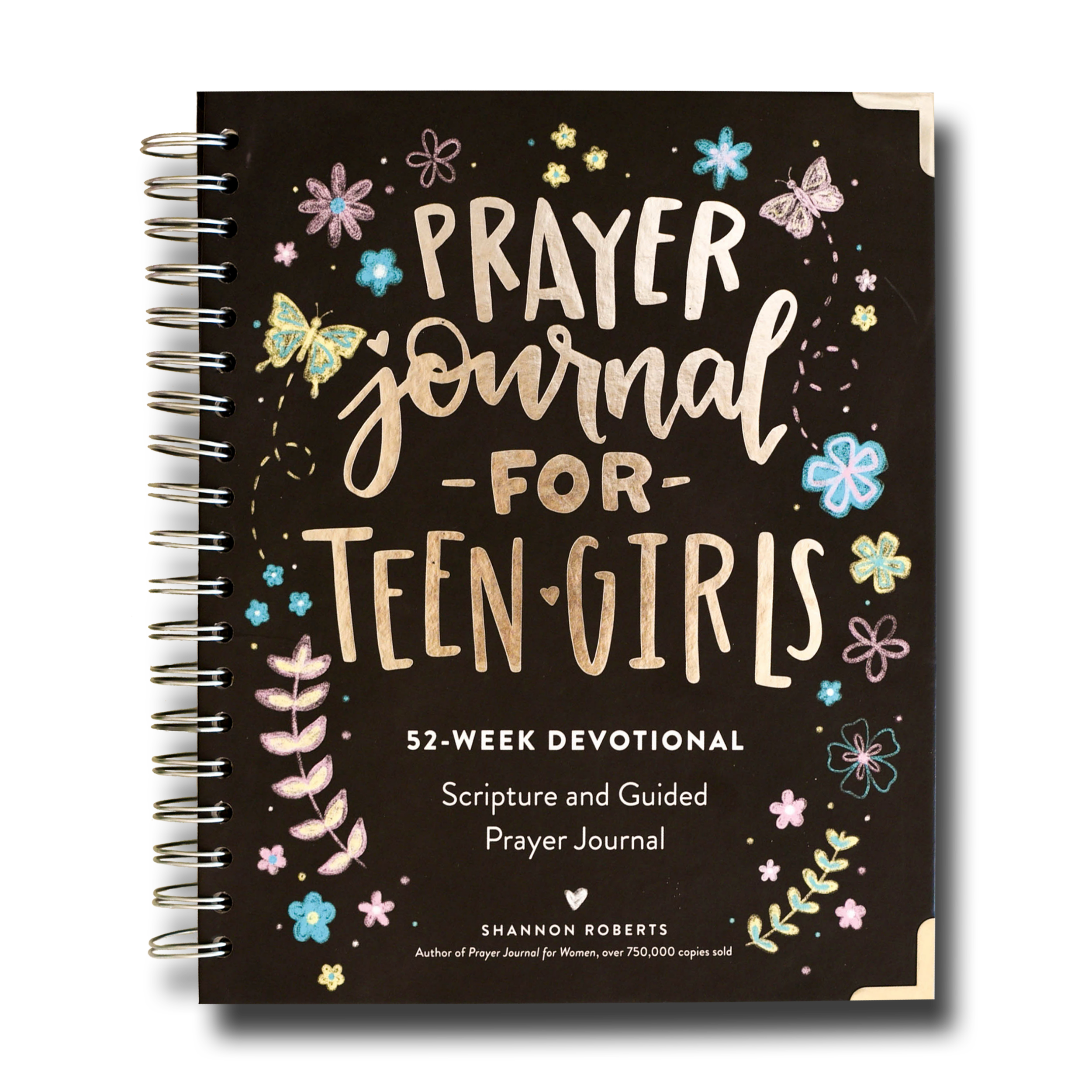 • NEW! HARDCOVER SPIRAL • PRAYER JOURNAL FOR TEEN GIRLS •