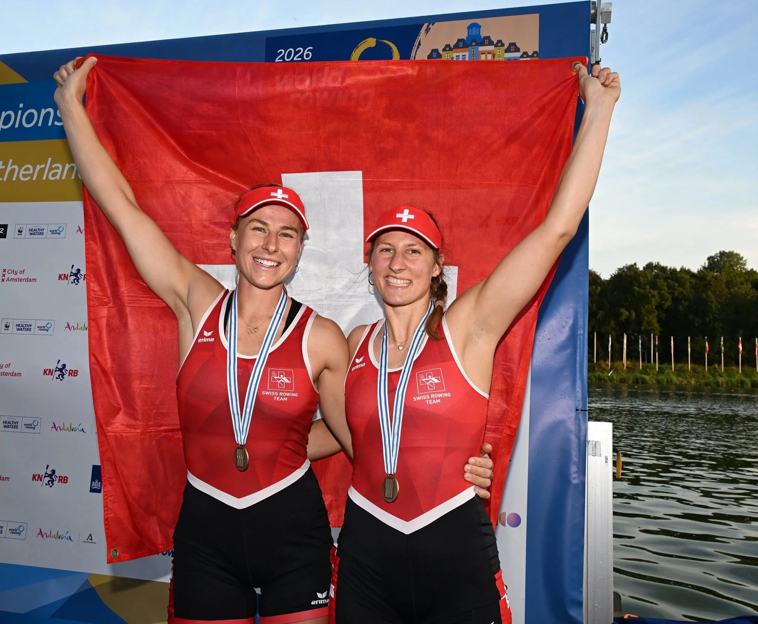 Bronzemedaille Frauendoppelzweier WM Amsterdam