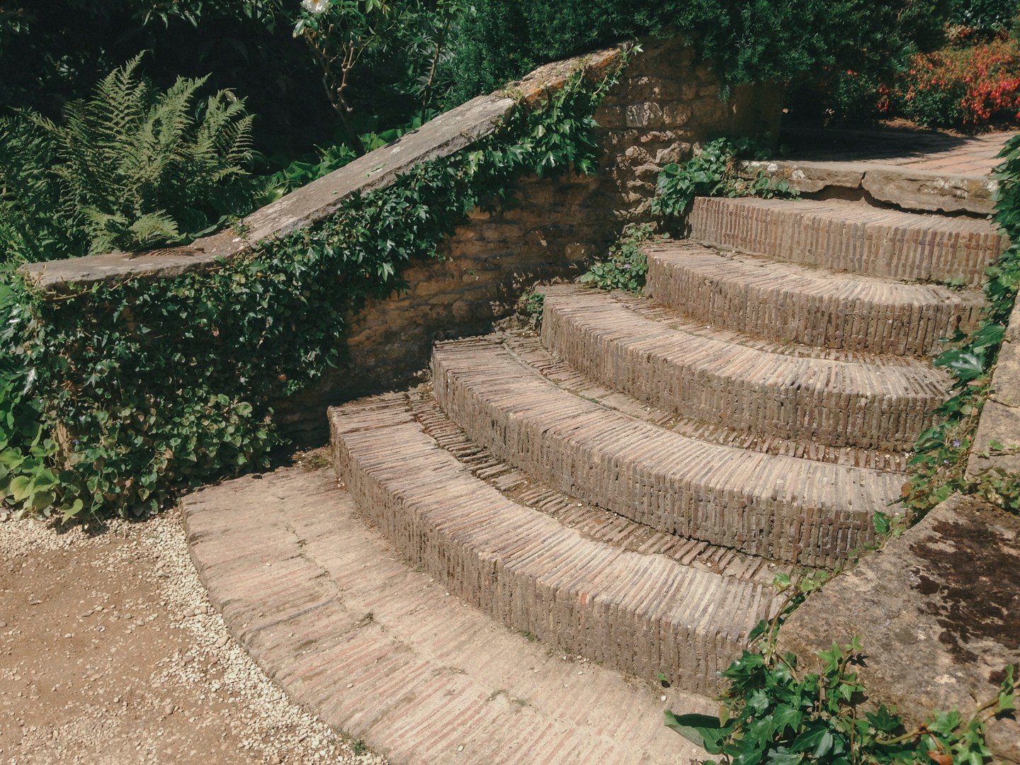 Stair inspiration. A great stair does more than connect levels, it shapes the journey through the landscape. On a sloped plot, it can become the backbone of the garden. Inspiration from a recent visit to Hidcote Manor Garden.

#GardenStairs #Landscap