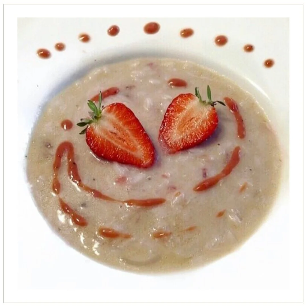 risotto con fragole e taleggio