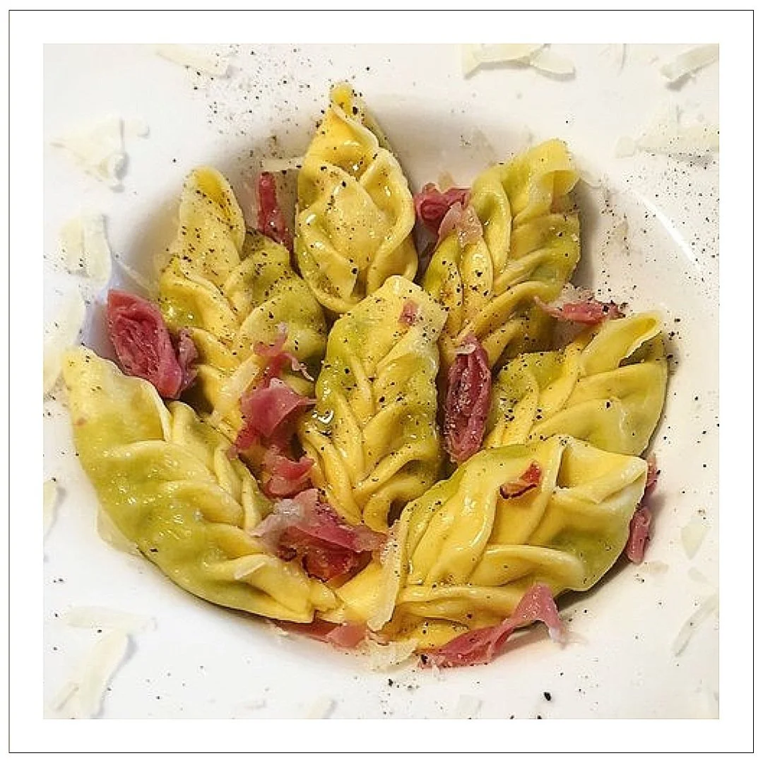 TRECCE PIACENTINE con GRANA E speck