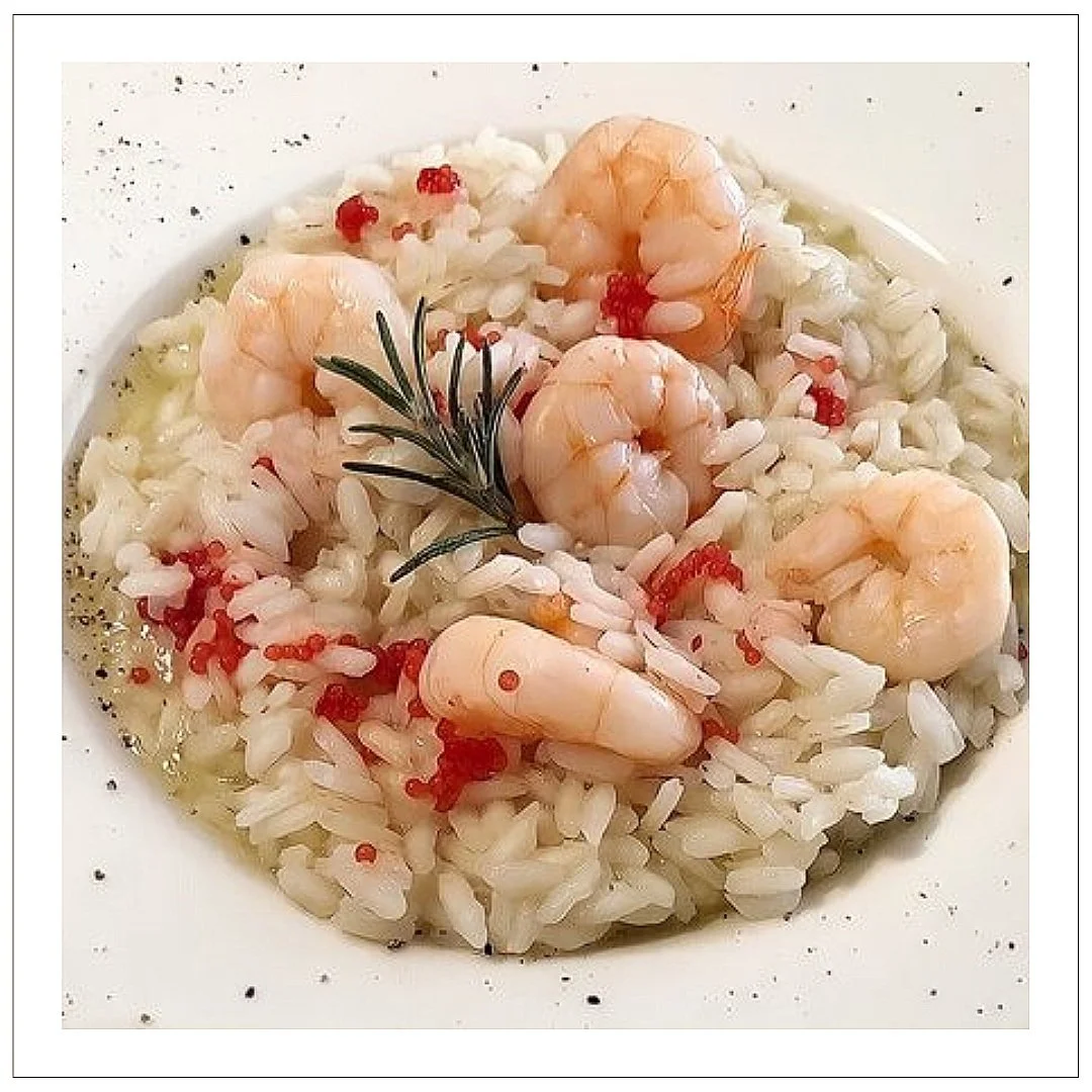 Risotto Code di Gambero e Uova di Lompo