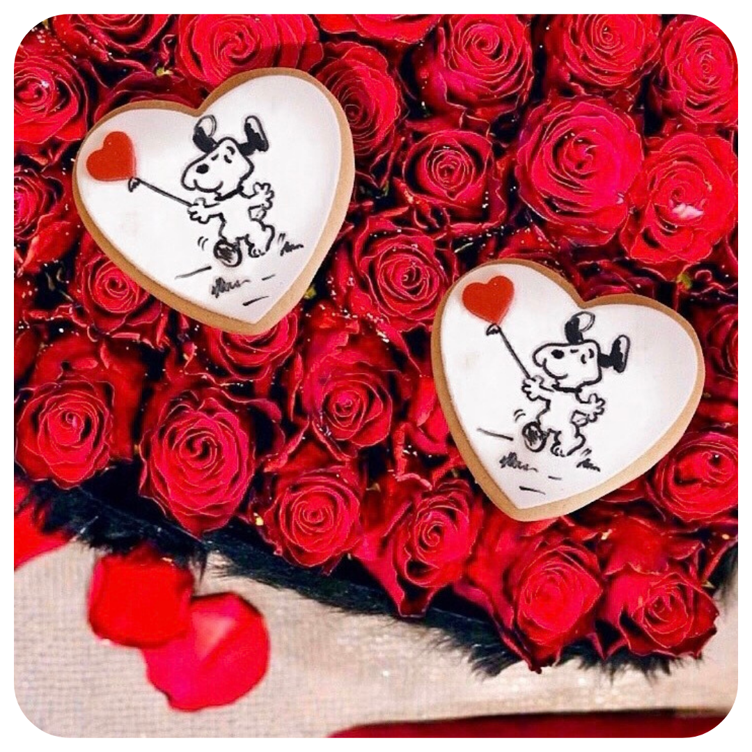 Biscotto Snoopy San Valentino