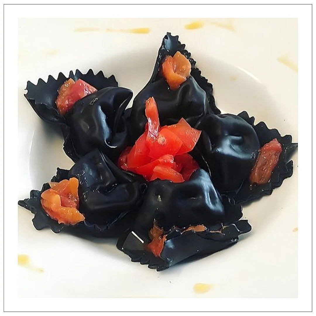 ricetta ravioli di pesce. Panetteria Mercato, Milano.