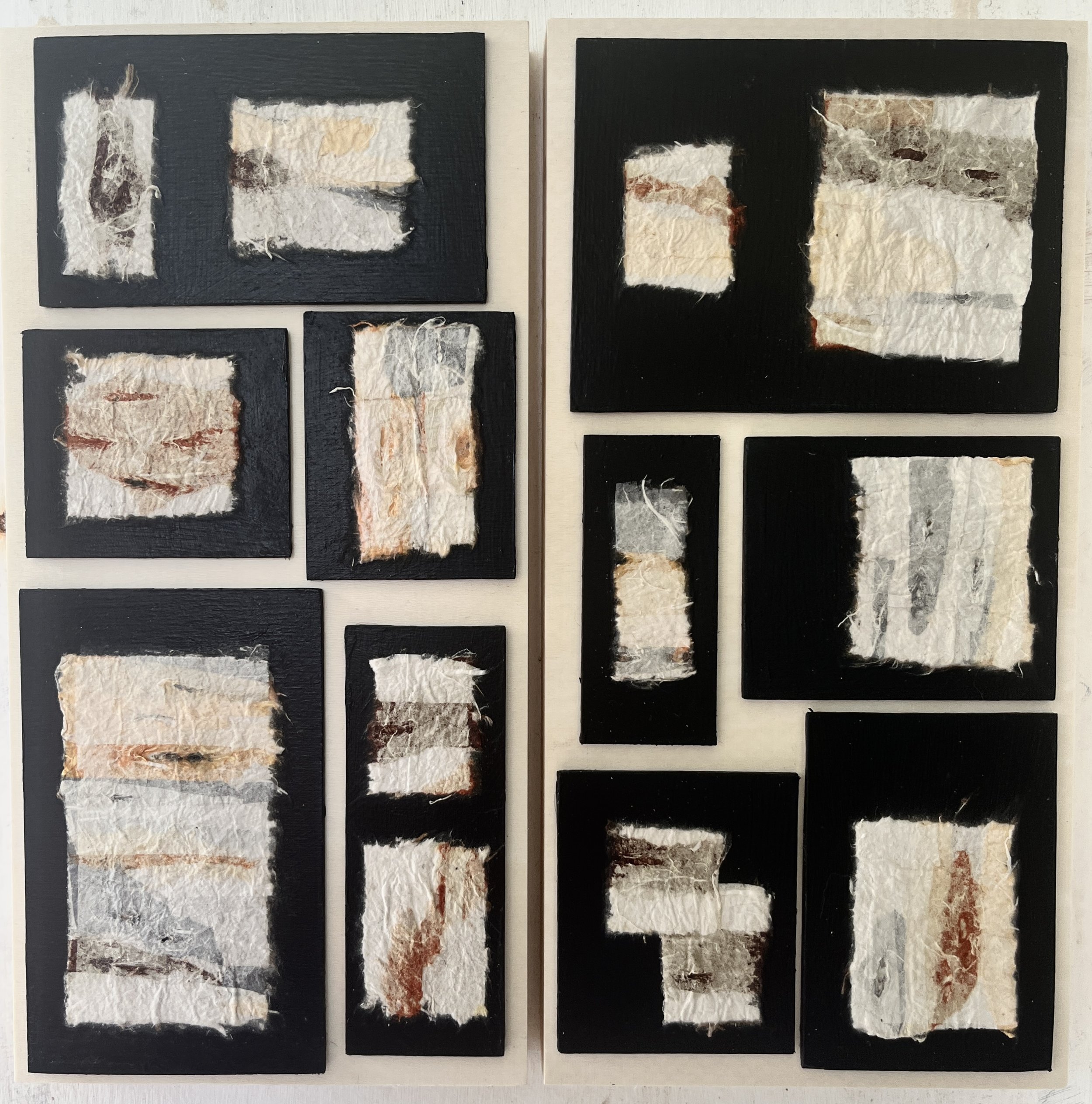Bark Boro #1 (Diptych) | Joomchi (hanji paper) on board | Price: £180
