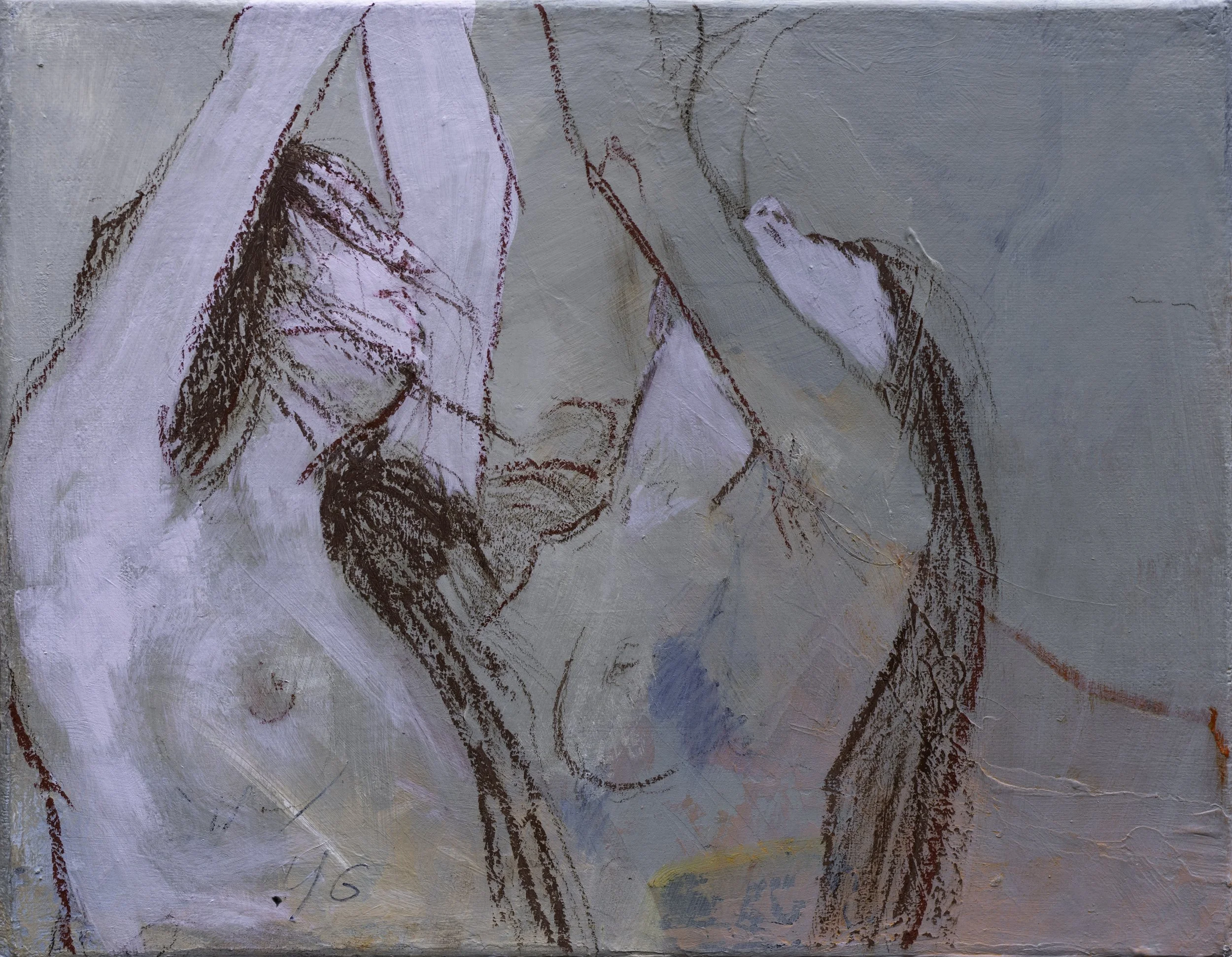 "Bliss" oil and acrylic on canvas 12 X 16 in - $310