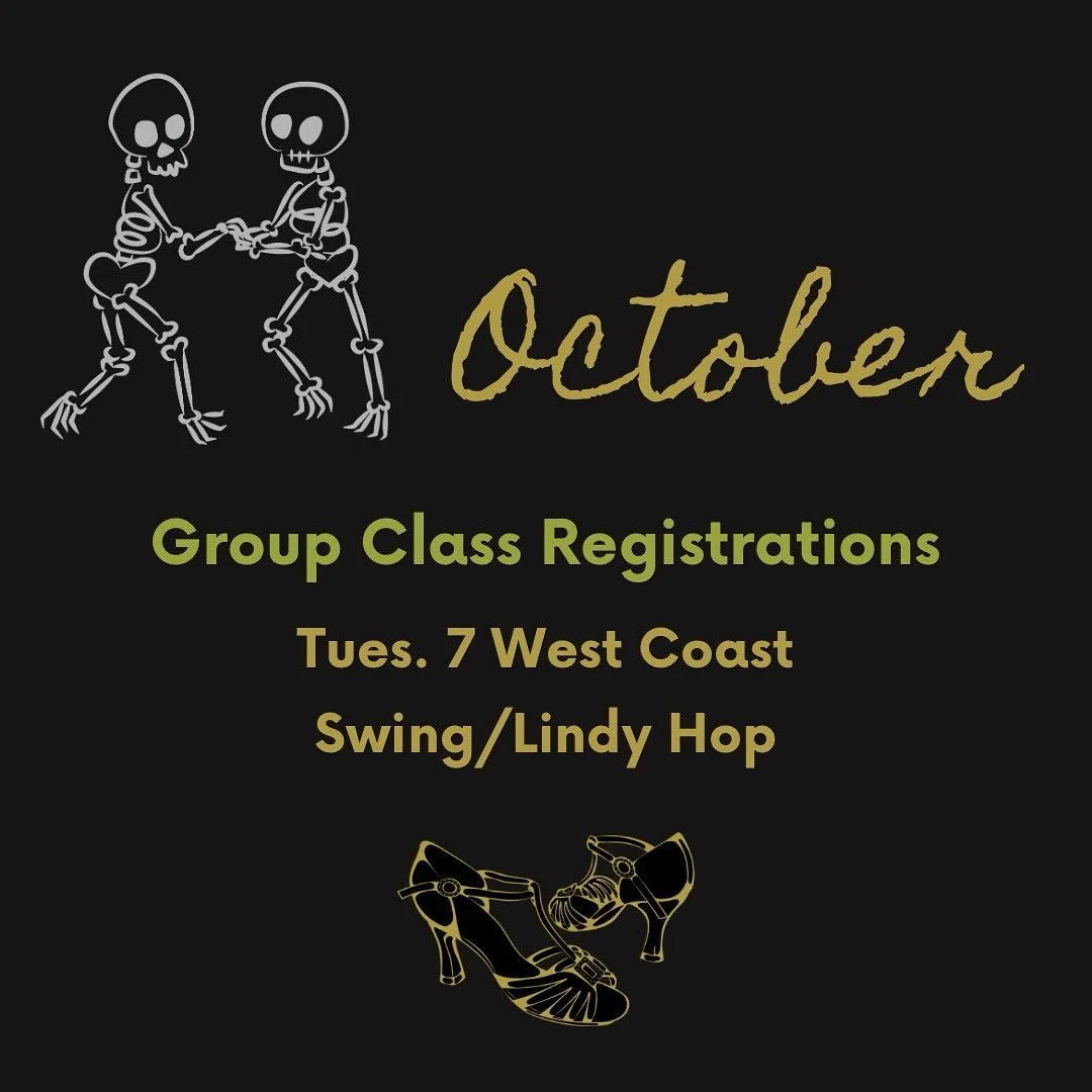 Registration is open for October with classes beginning Wednesday the 1st. There are currently registrations for these classes; the best way to ensure a class is held is to sign up! This month there is a Wednesday Waltz class available 6:15-7🌟🍂🍁Se