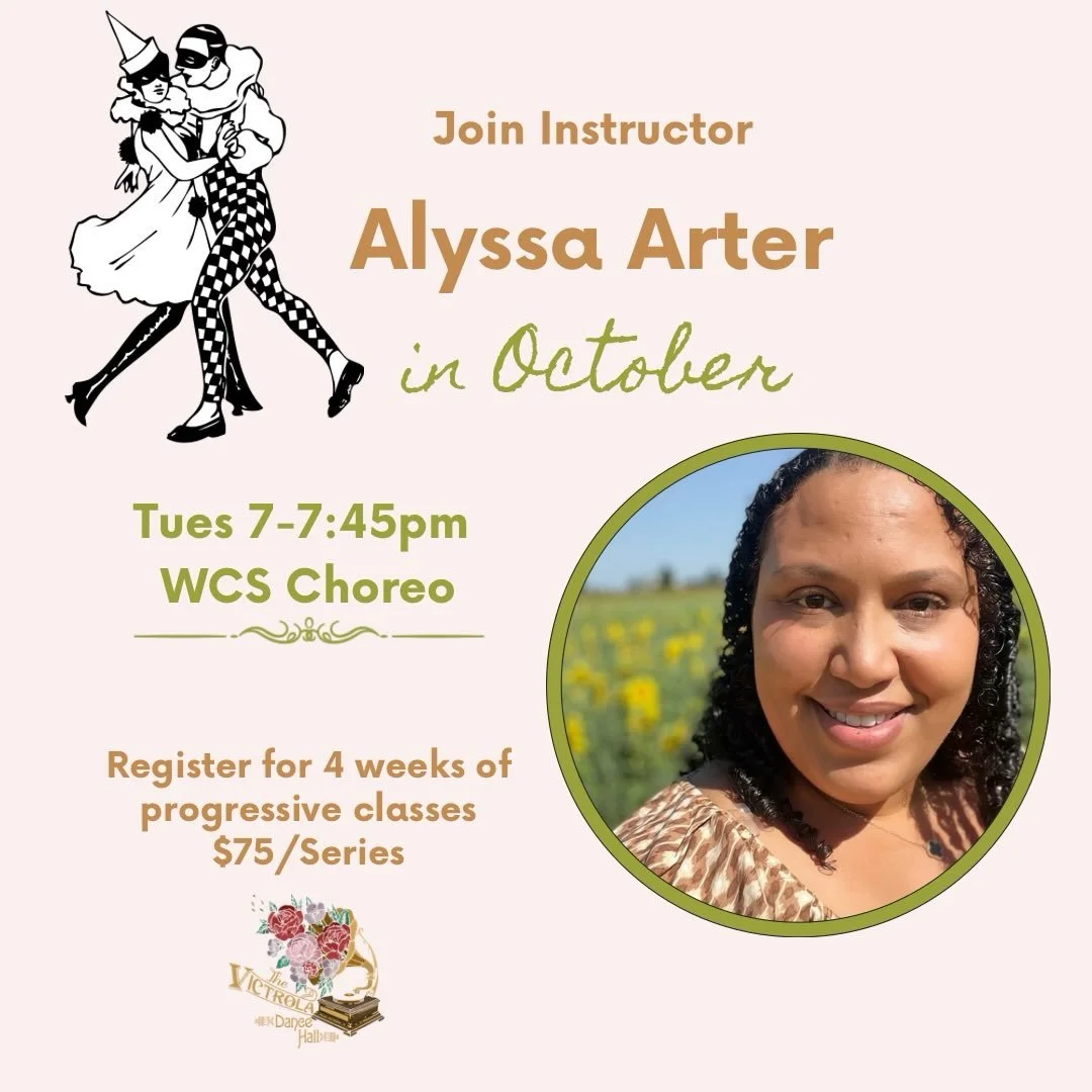 For the month of October, Alyssa will begin sharing the 2025 choreography from the International WCS Rally. You can check that out here and then be sure to sign up to start Tuesday October 6th.

https://youtu.be/LLI7BwkEAvo?feature=shared

If you enj