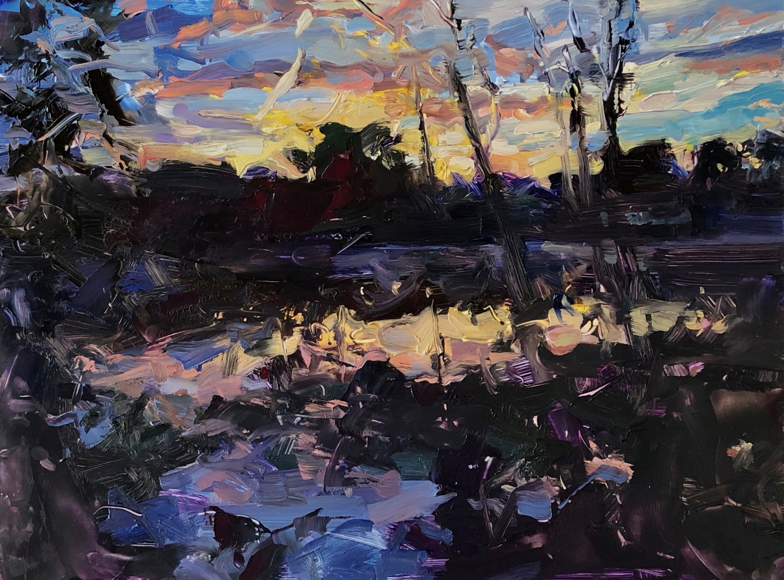 Sunset, Beaver Pond