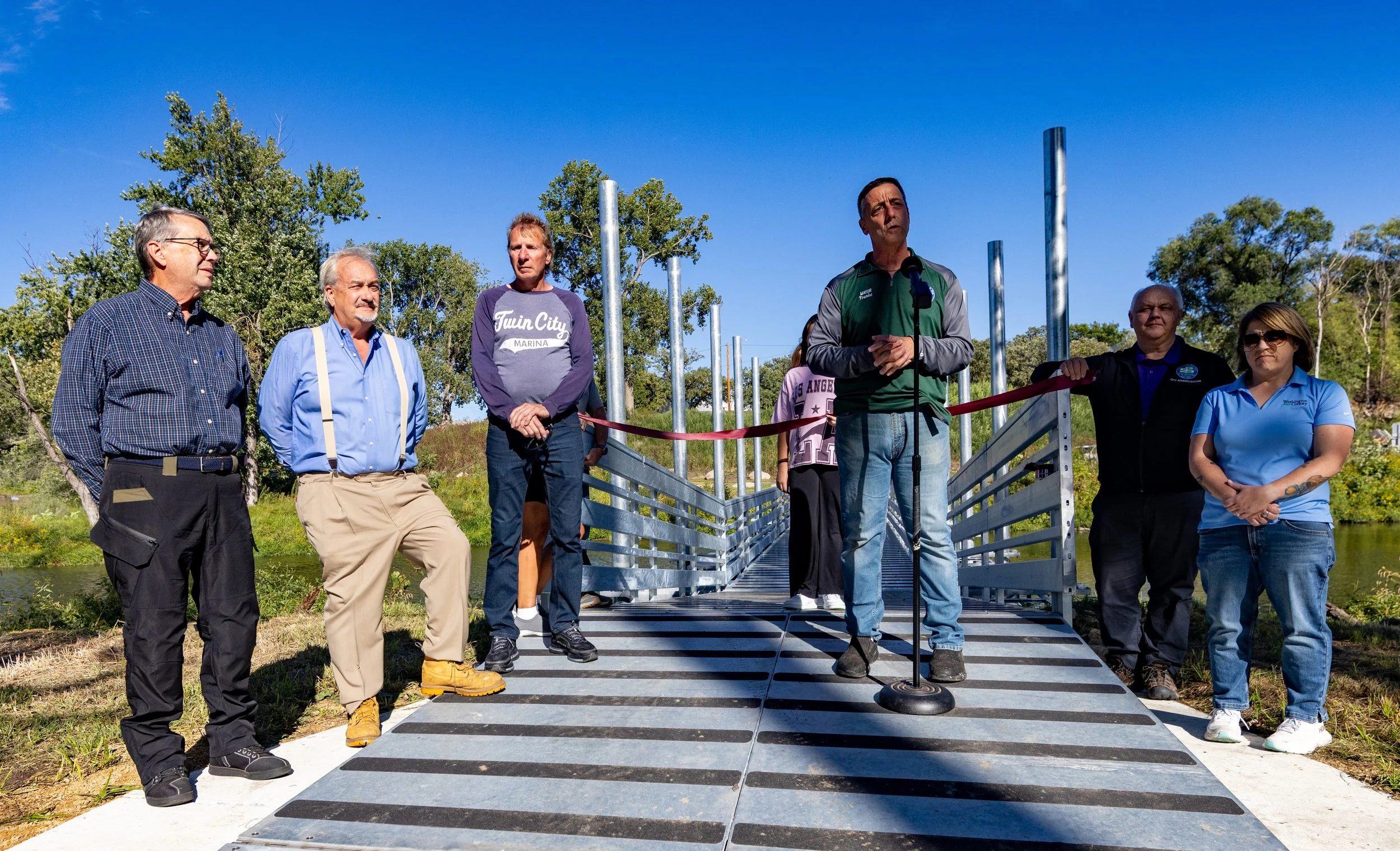 Lions Levee Park Bridge Dedication