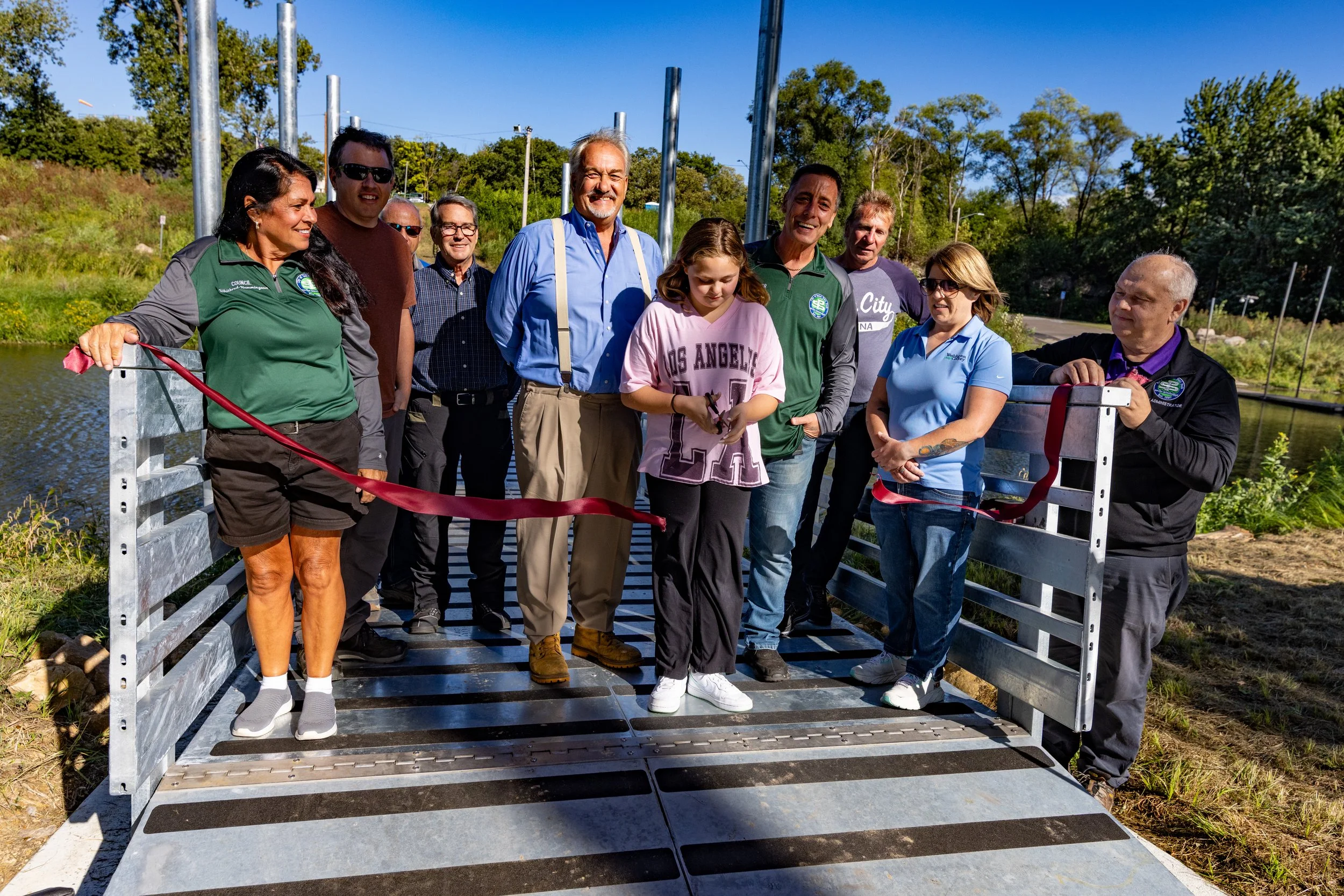 Lions Levee Park Bridge Dedication