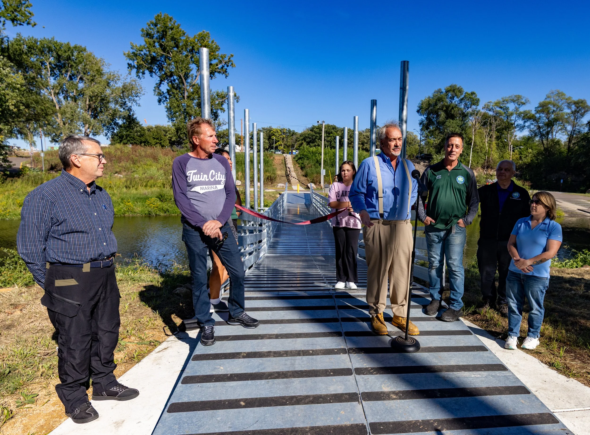 Lions Levee Park Bridge Dedication