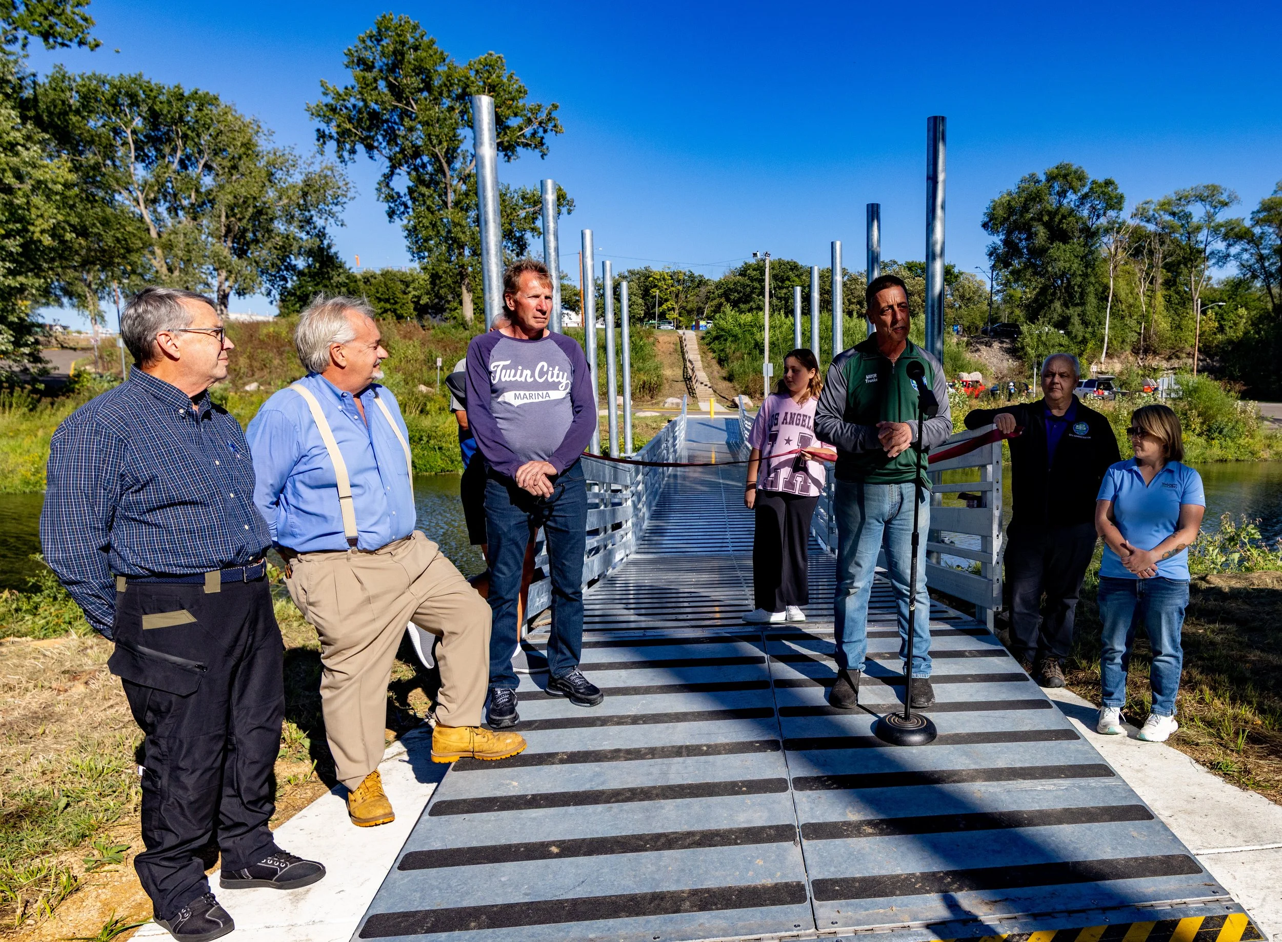 Lions Levee Park Bridge Dedication