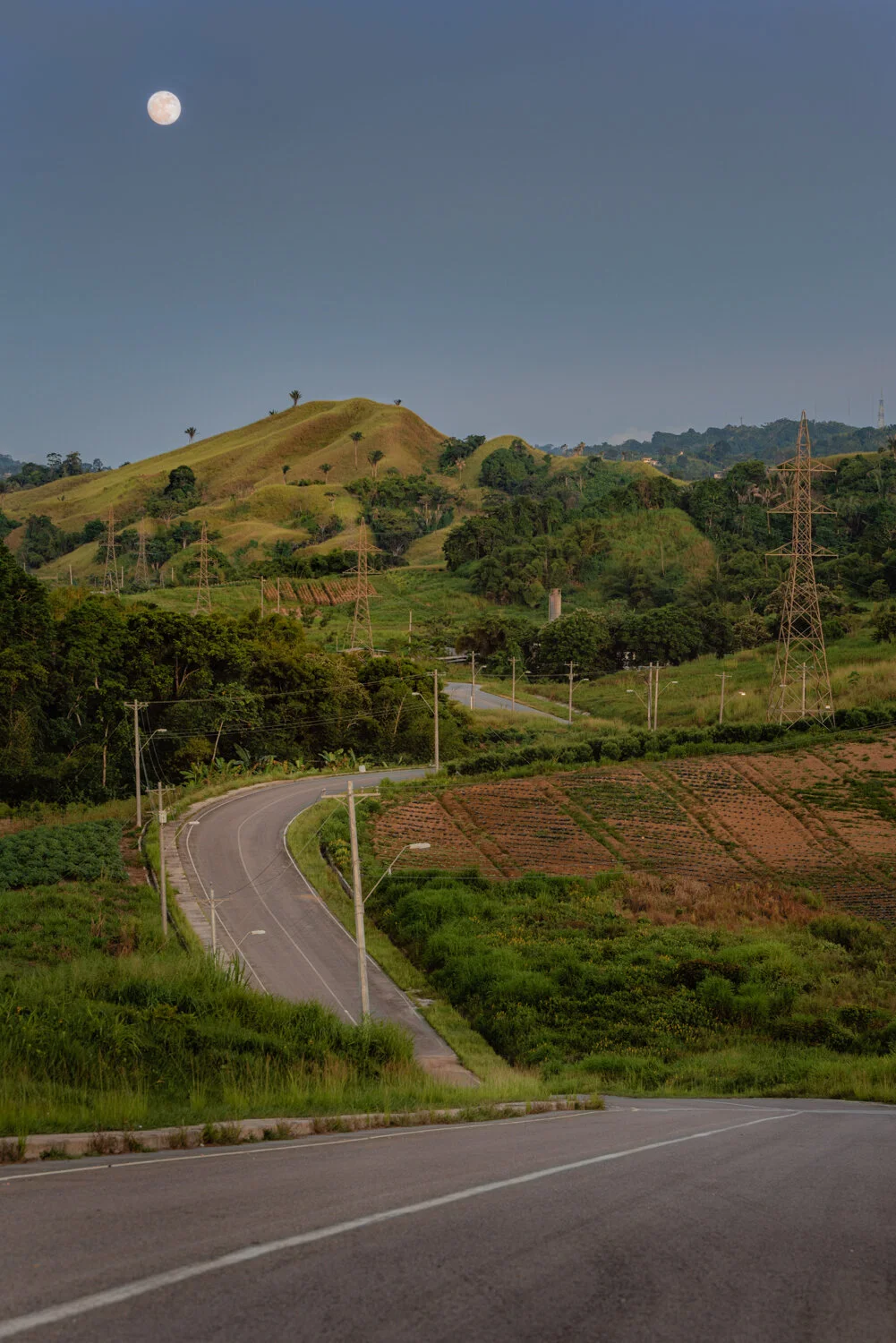 "Full moon over Gran Couva" 2019. Gran Couva, Trinidad.
