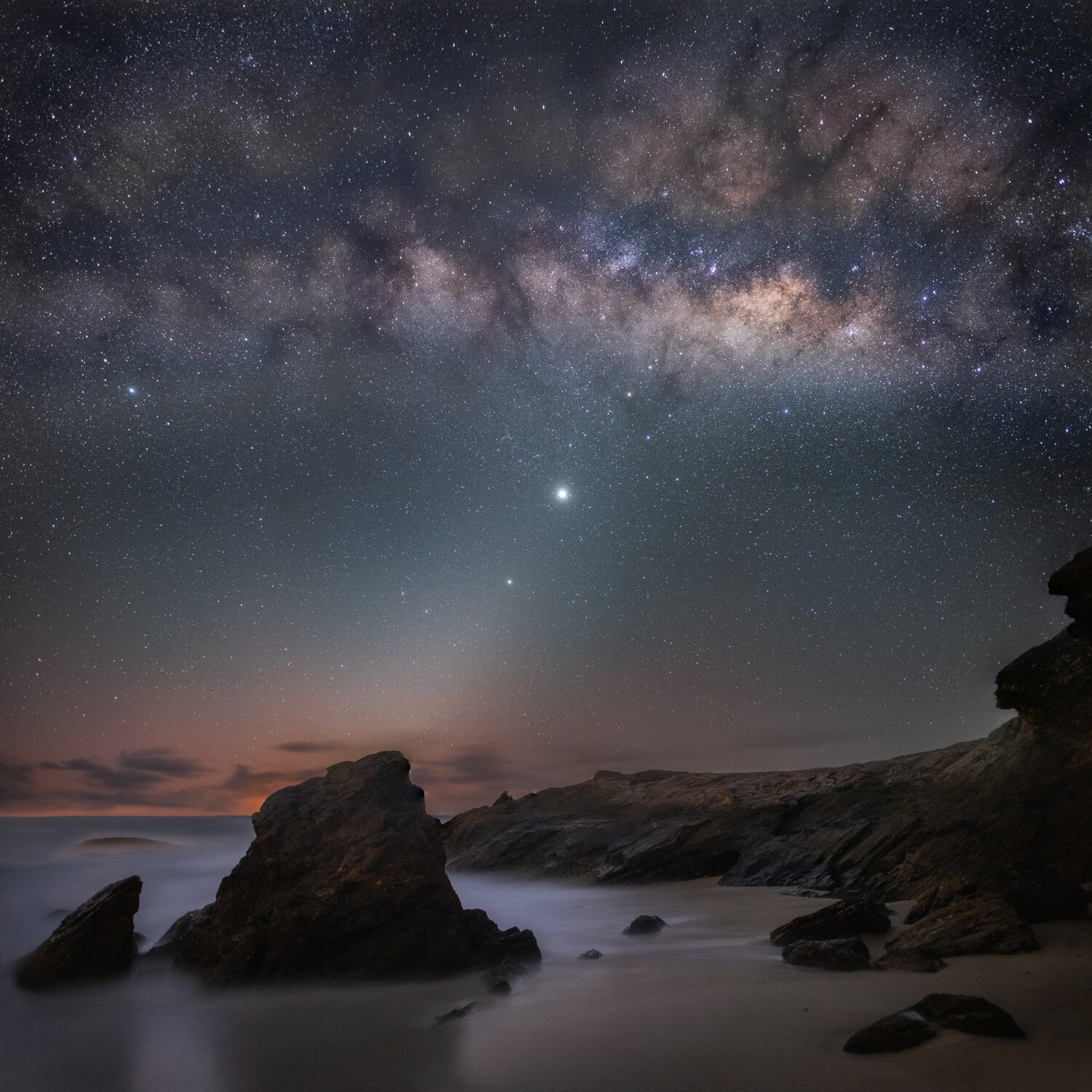 "Unforgettable moments- Island coastal nightscape" 2020. Rampanalgas, Trinidad.