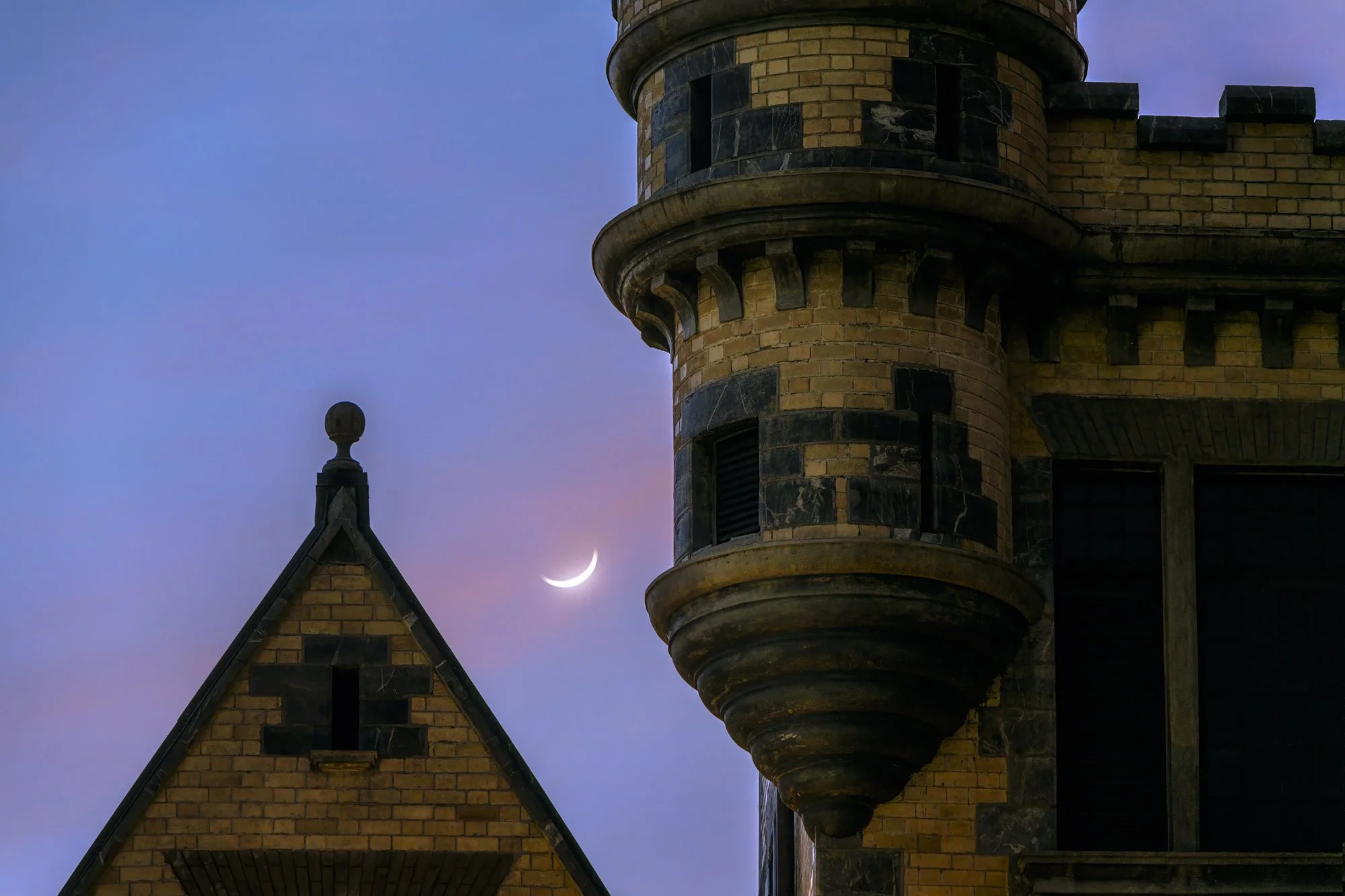 "Pastel shades, the crescent moon and Castle Killarney details" 2024
