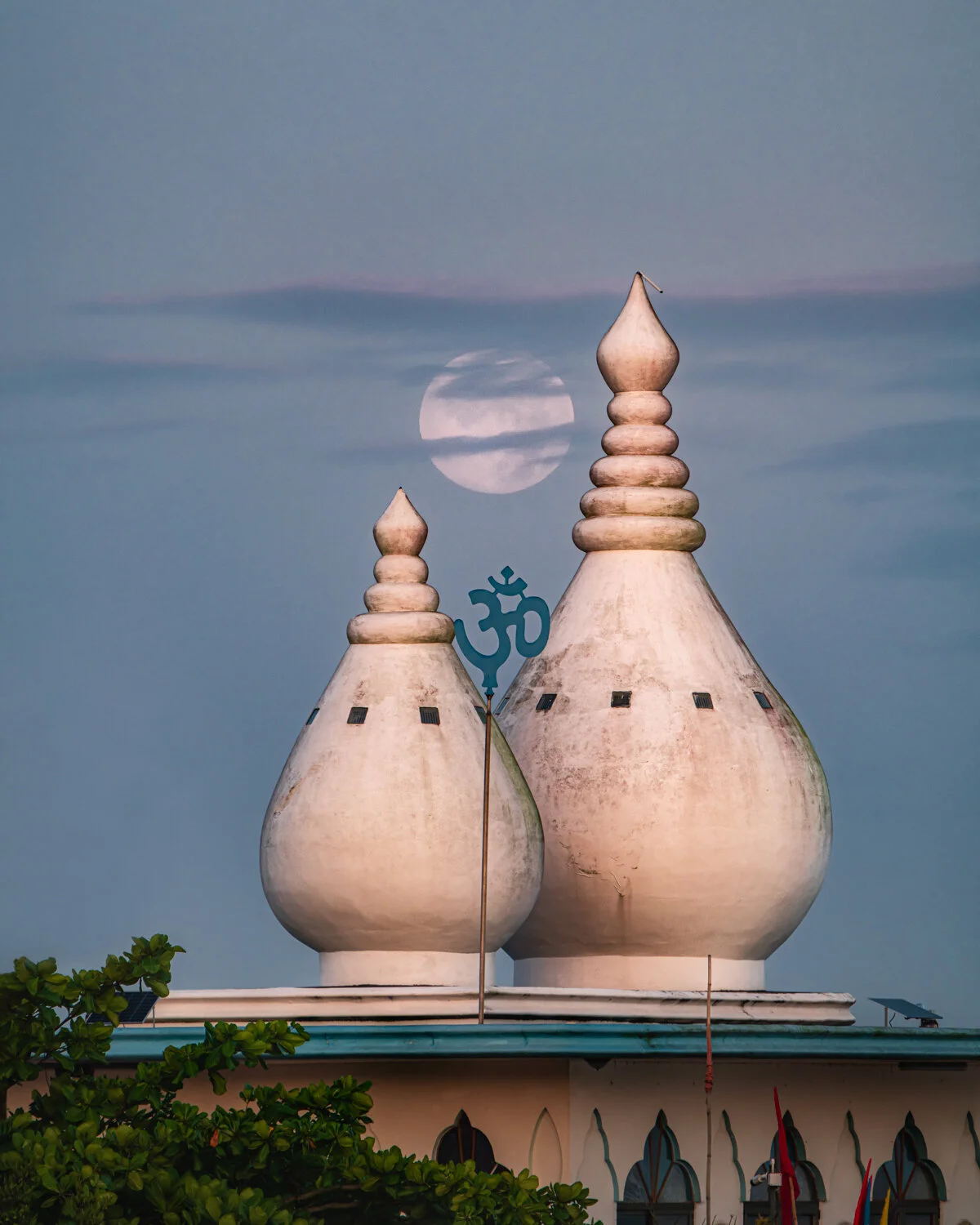 "Moonset beyond the Temple" 2021.