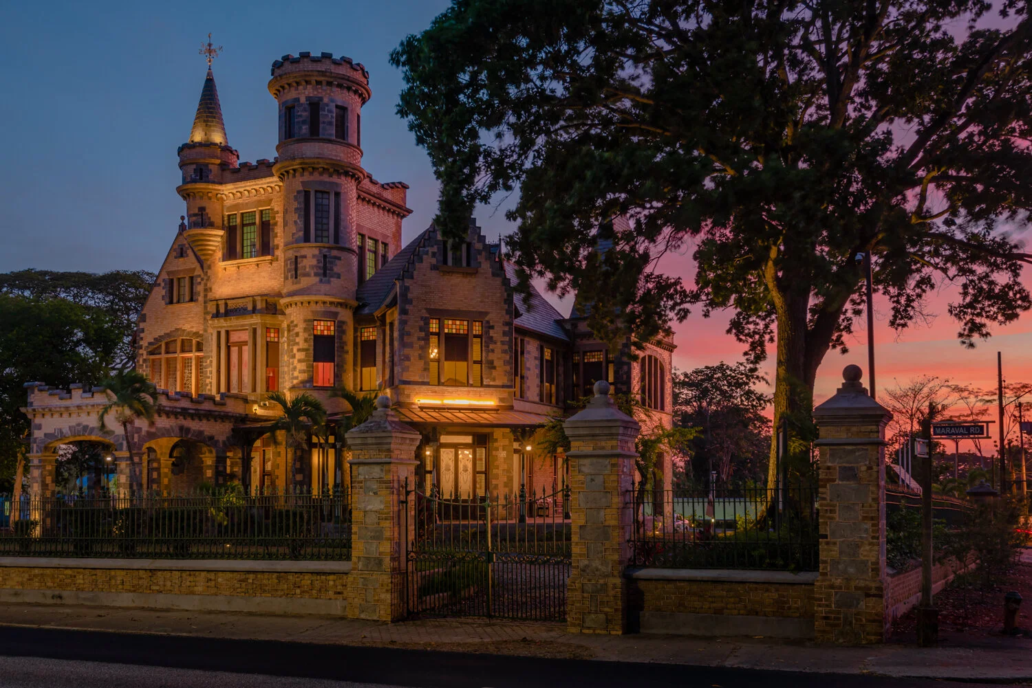 "Stollmeyer’s Castle after sunset" 2019.