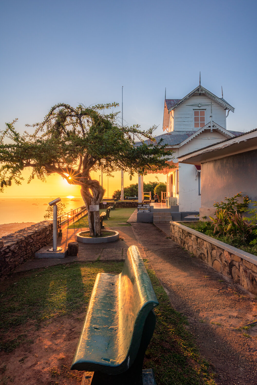 "Fort George in a bath of evening light" 2020.