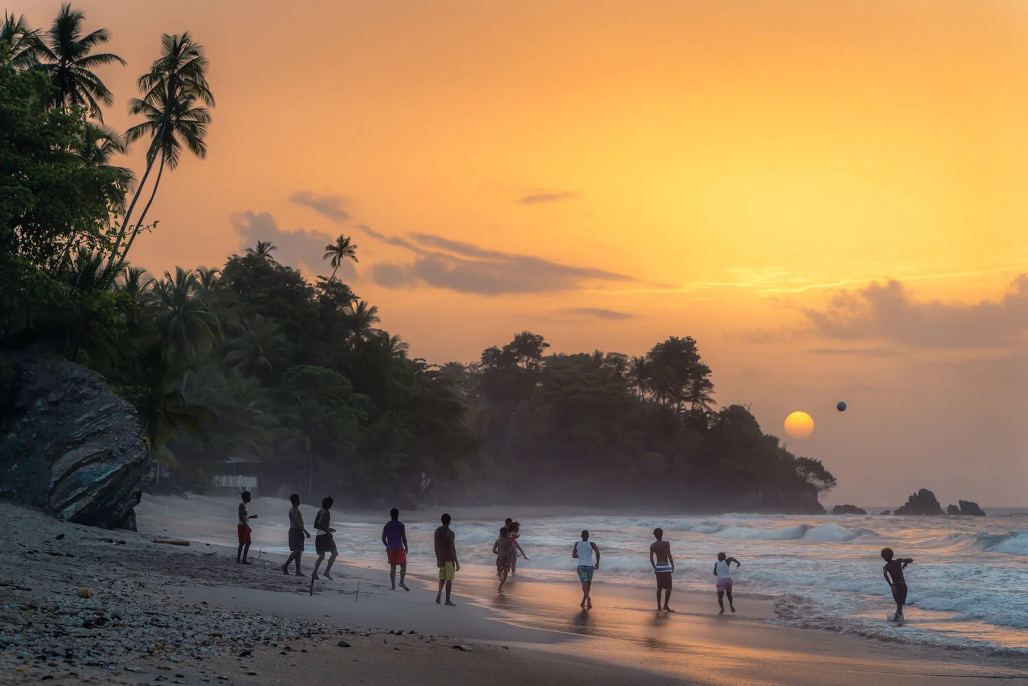 "Beach football under the sun" 2020